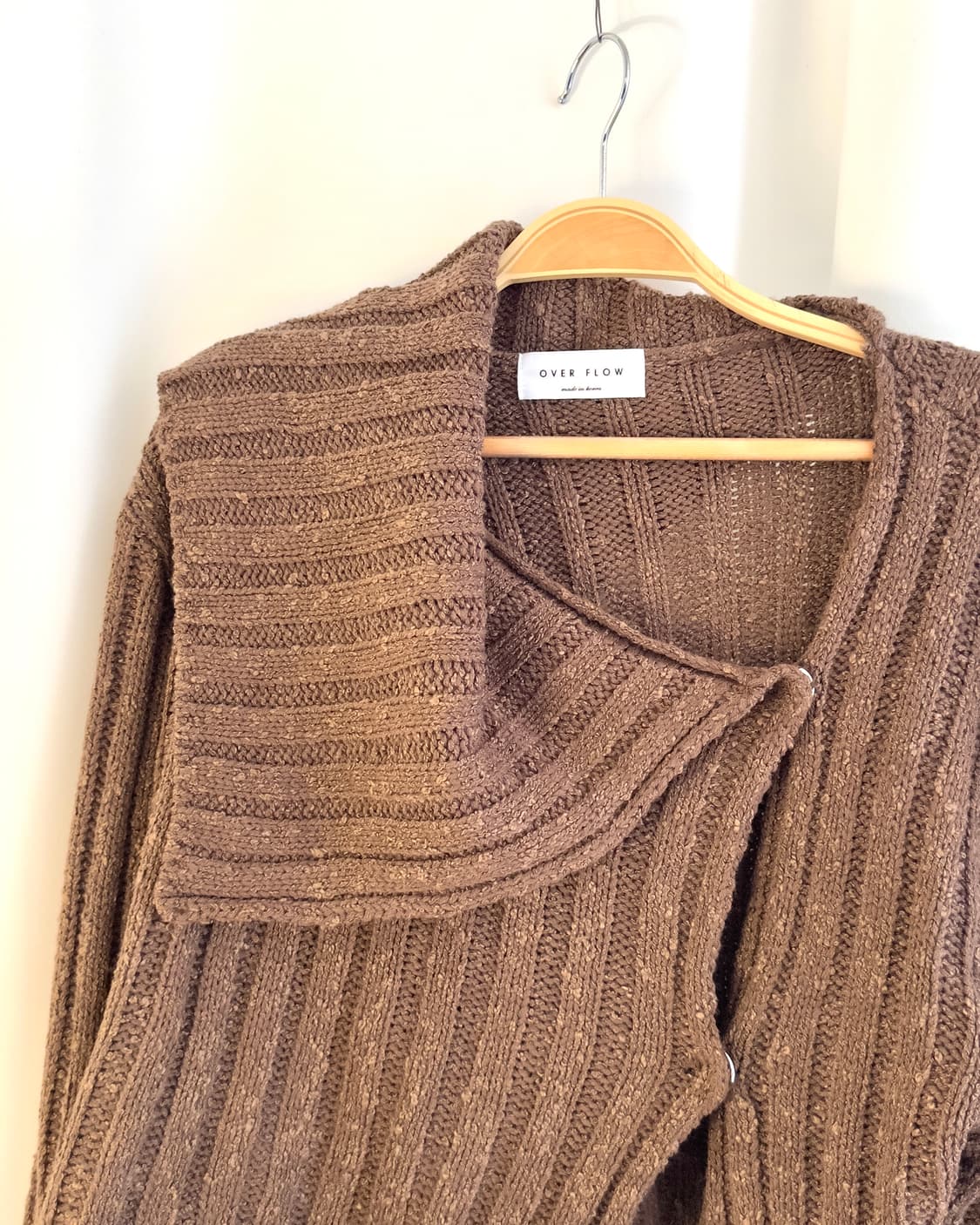 [OVER FLOW] asymmetry knit cardigan 상품이미지2