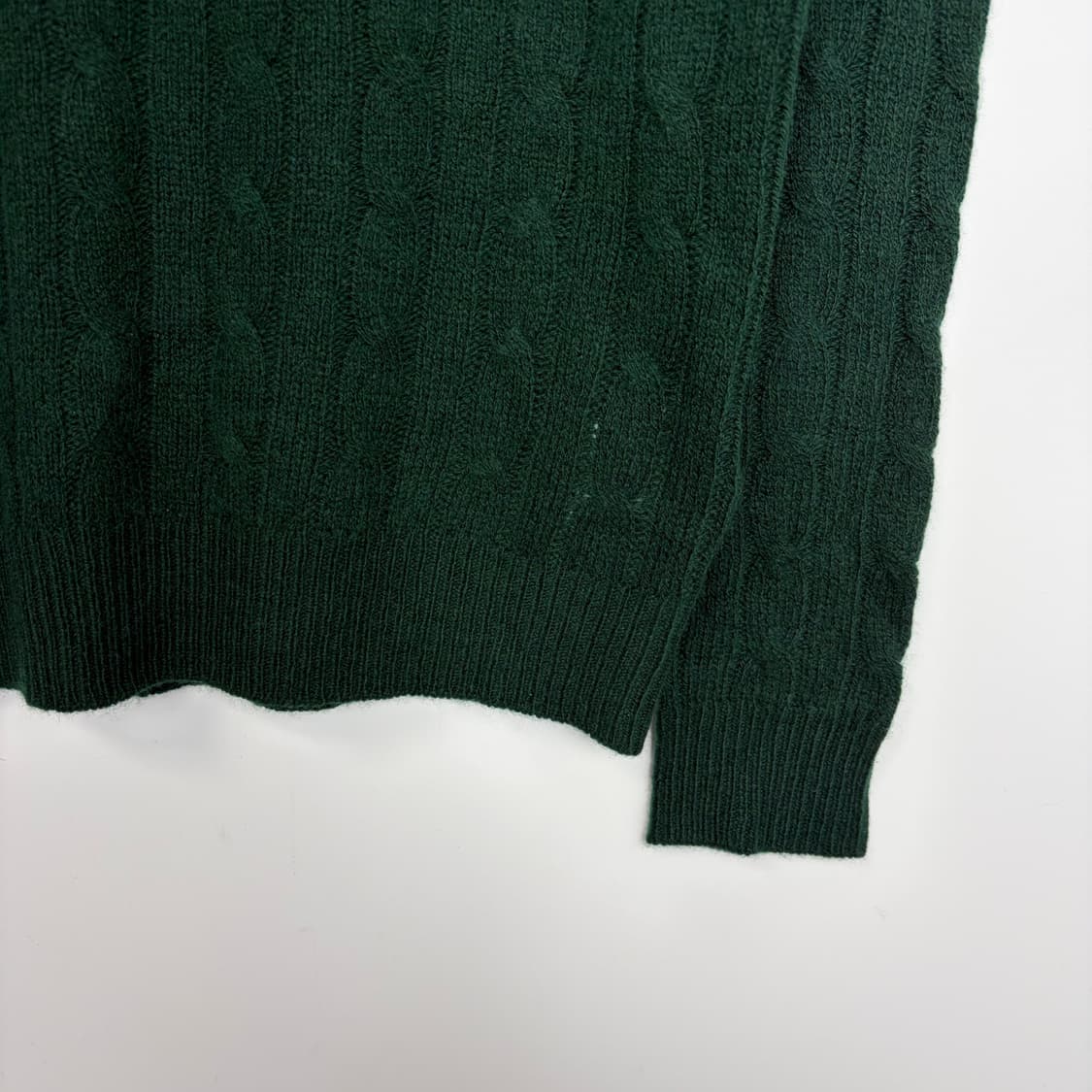 데드스탁 폴로 랄프로렌 캐시미어 꽈배기 니트 티셔츠 상품이미지6