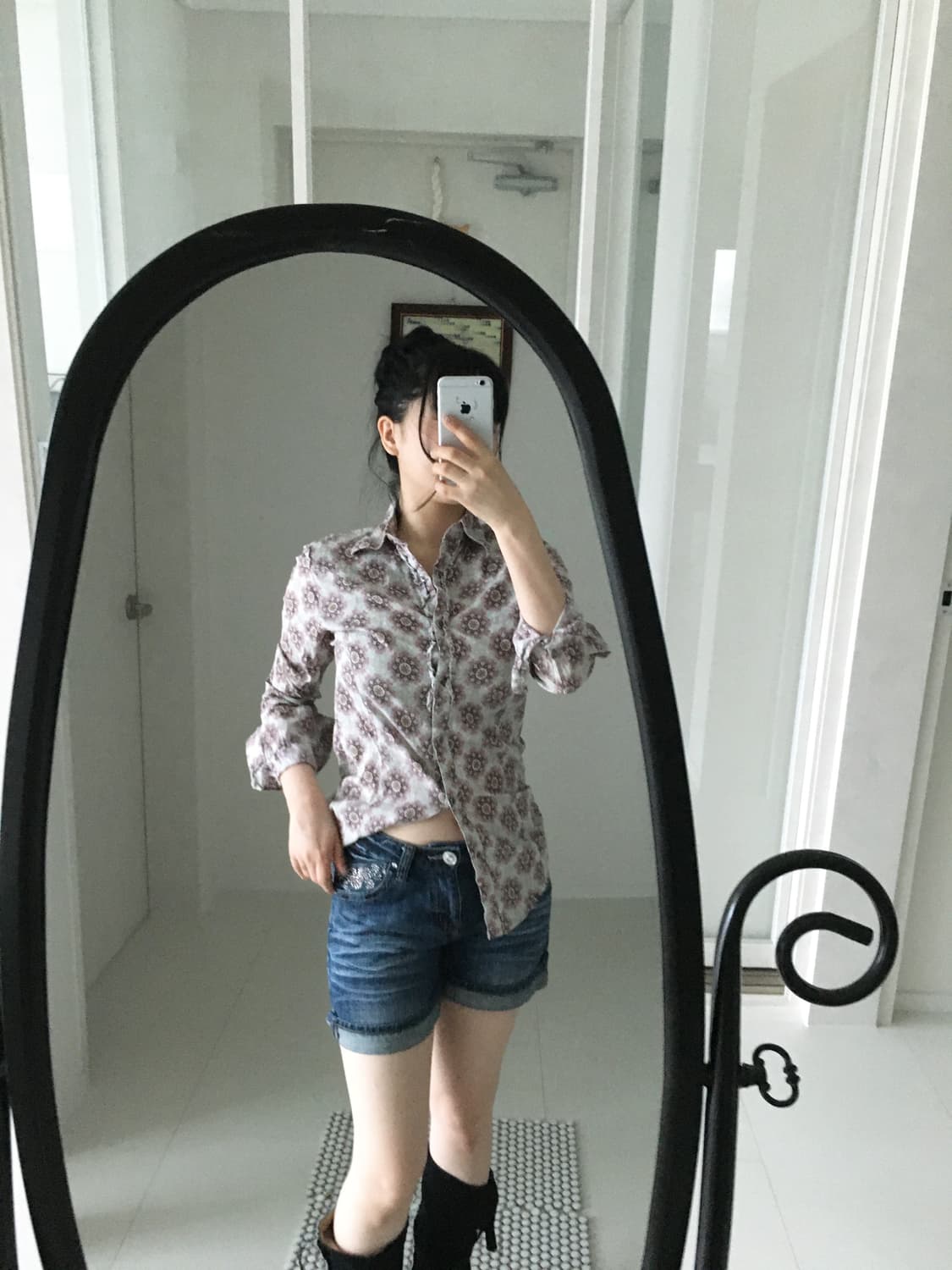 Y2K denim shorts 상품이미지2