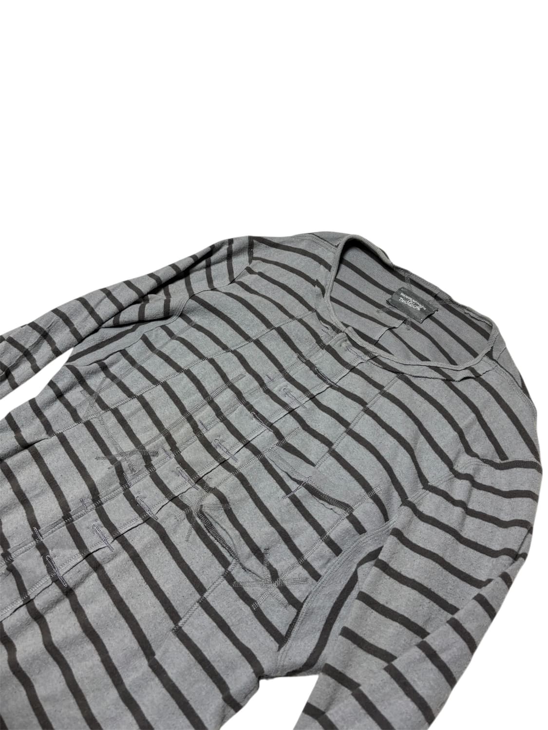 타카히로미야시타 더 솔로이스트 스트라이프 롱 슬리브 가디건 OS 상품이미지4