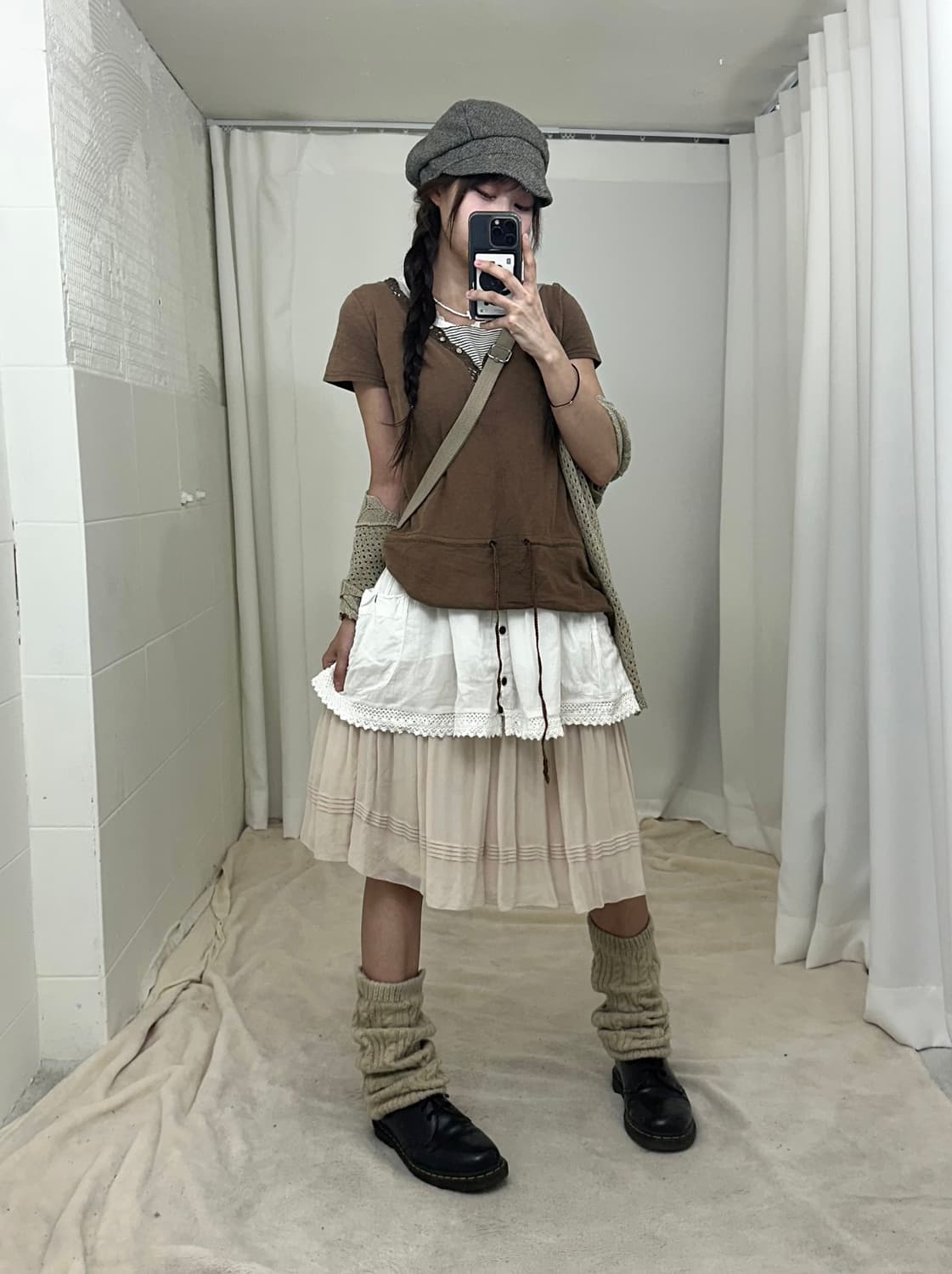 모카무스 브라운 모리걸 하구미 코디세트 상품이미지2
