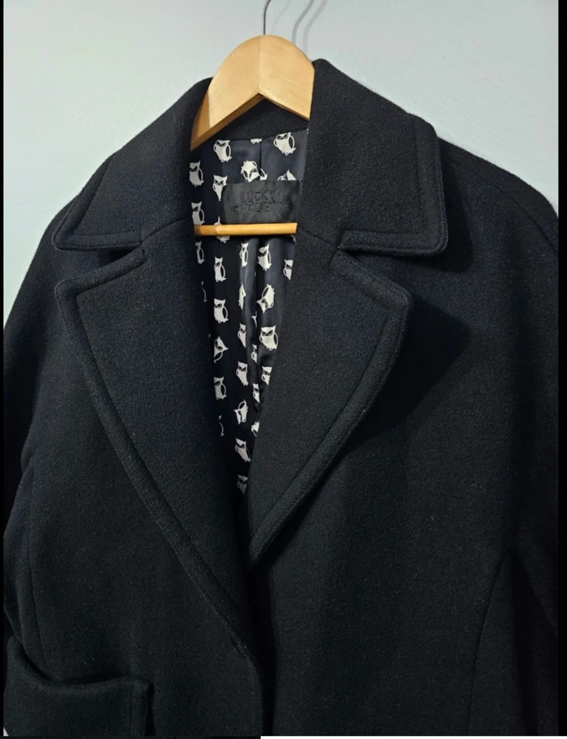 한섬 럭키슈에뜨 캐시미어 오버핏 코트 ~66 상품이미지3