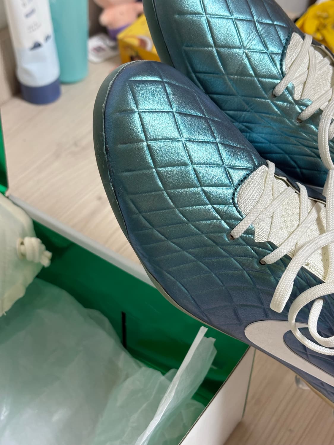 [290] 나이키 티엠포 10 엘리트 ag 30주년 에메랄드 1회착 상품이미지2