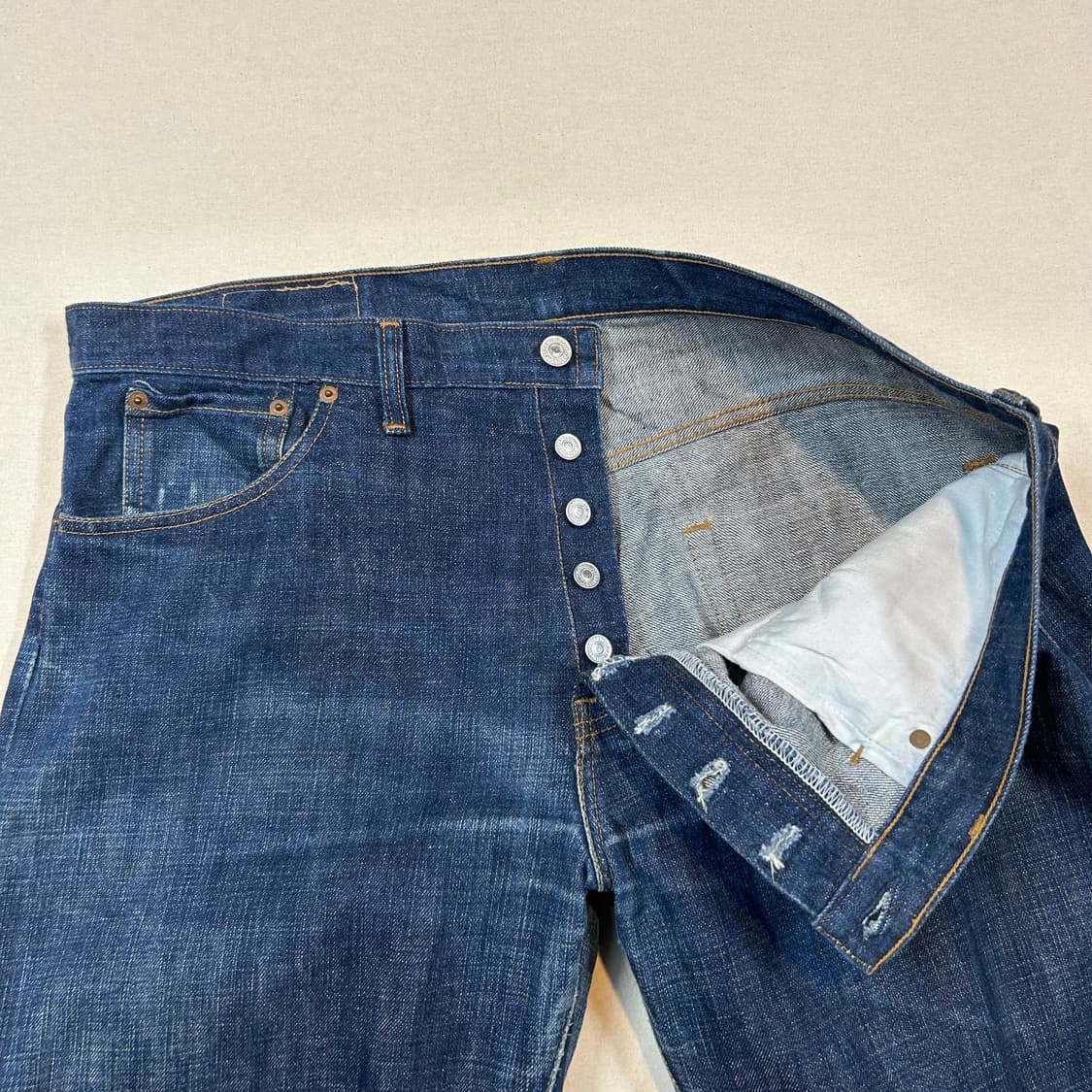 38inch) 리바이스 501 USA 진청 데님 청바지 상품이미지7