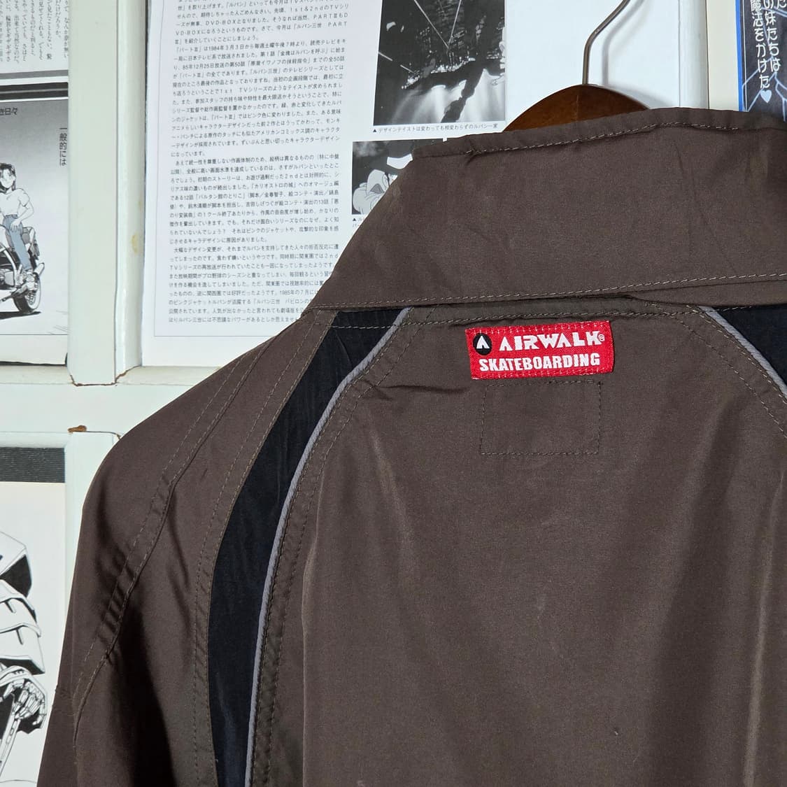 JPN 에어워크 카키 블랙 바람막이 자켓 상품이미지8