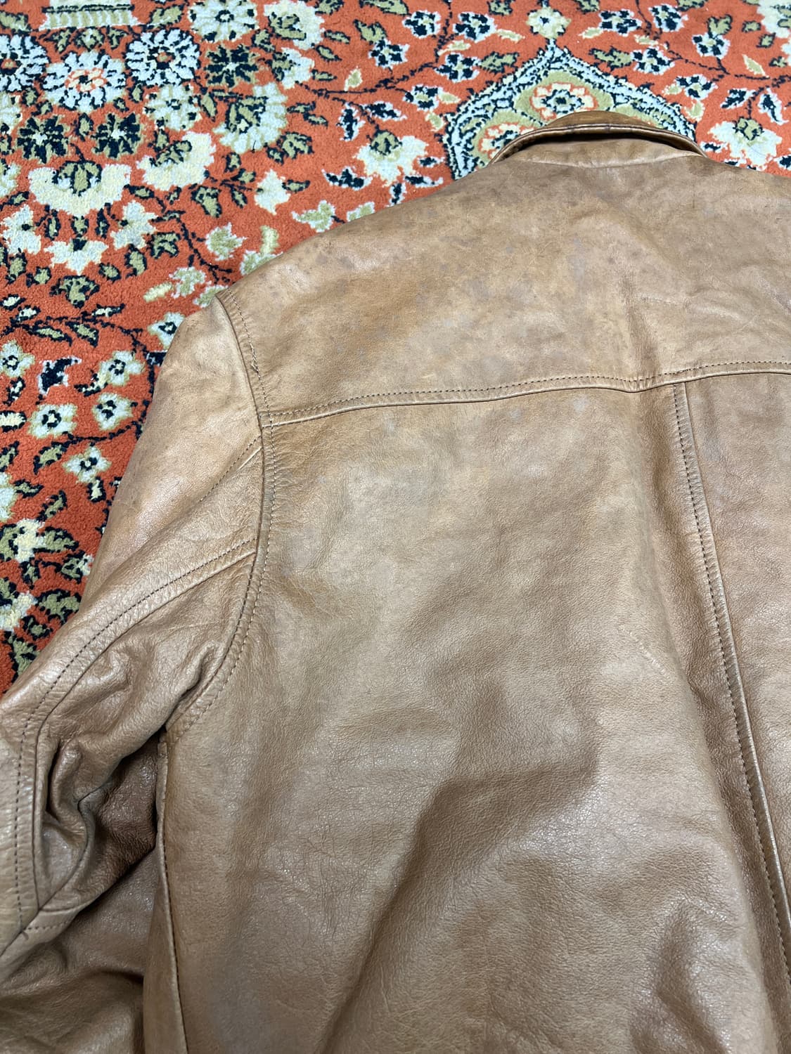 [L] Windbreaker 빈티지 리얼레더 A2 플라이트 자켓 브라운 상품이미지7