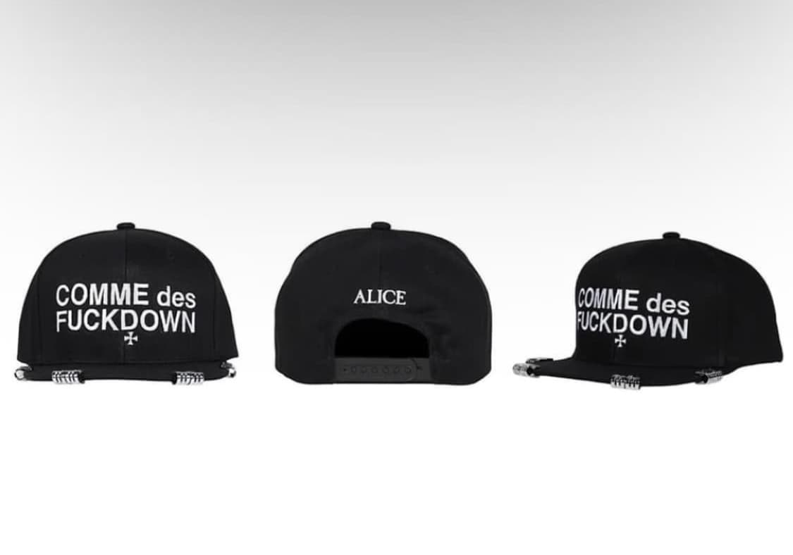 Alice hollywood X comme des fuckdown 캡 상품이미지1