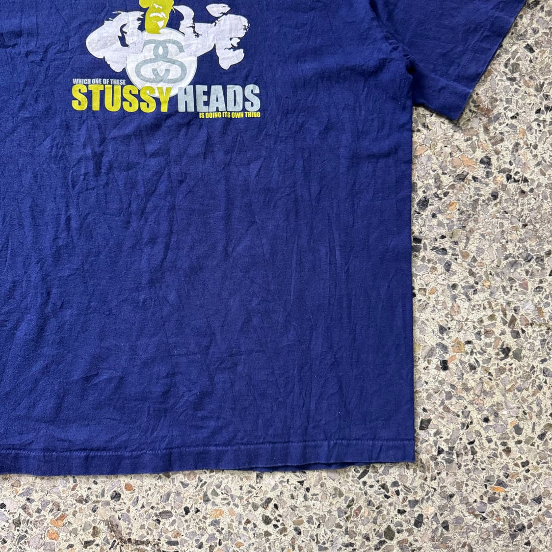 [L] 00s Stussy 스투시 Heads 프린팅 반팔티 상품이미지4