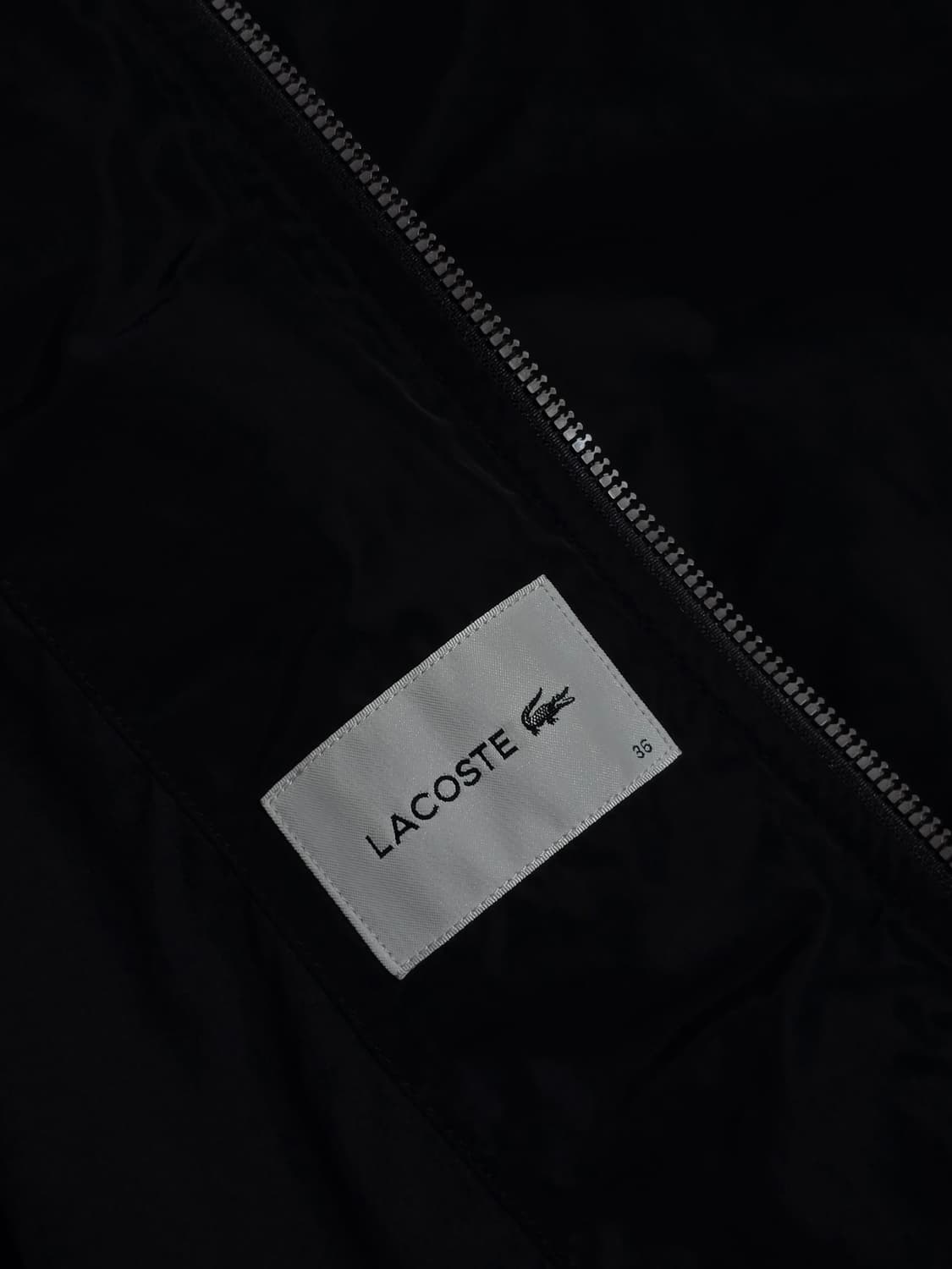 라코스테 lacoste 여성 항공 경량 코트 블랙 36(M)사이즈 상품이미지8