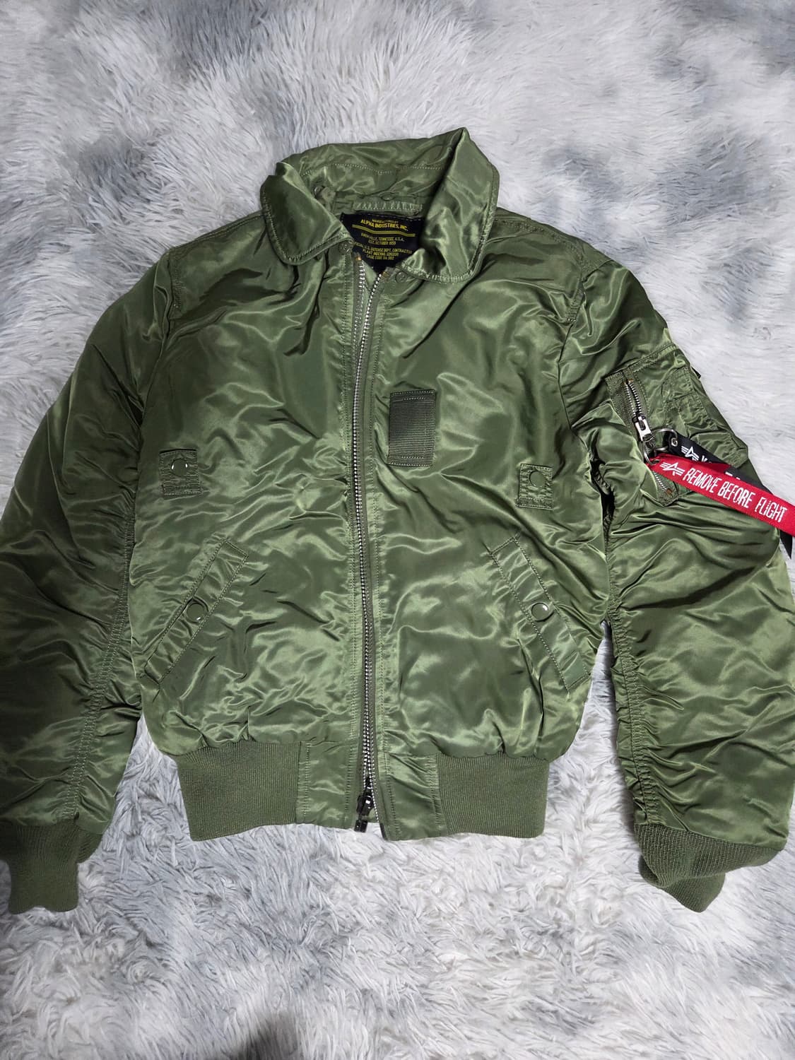 알파인더스트리 MA-1 봄버 자켓 카키 상품이미지1