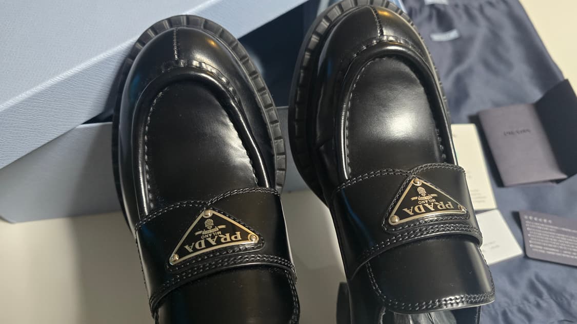 프라다 브러시드 로퍼 34.5 상품이미지3