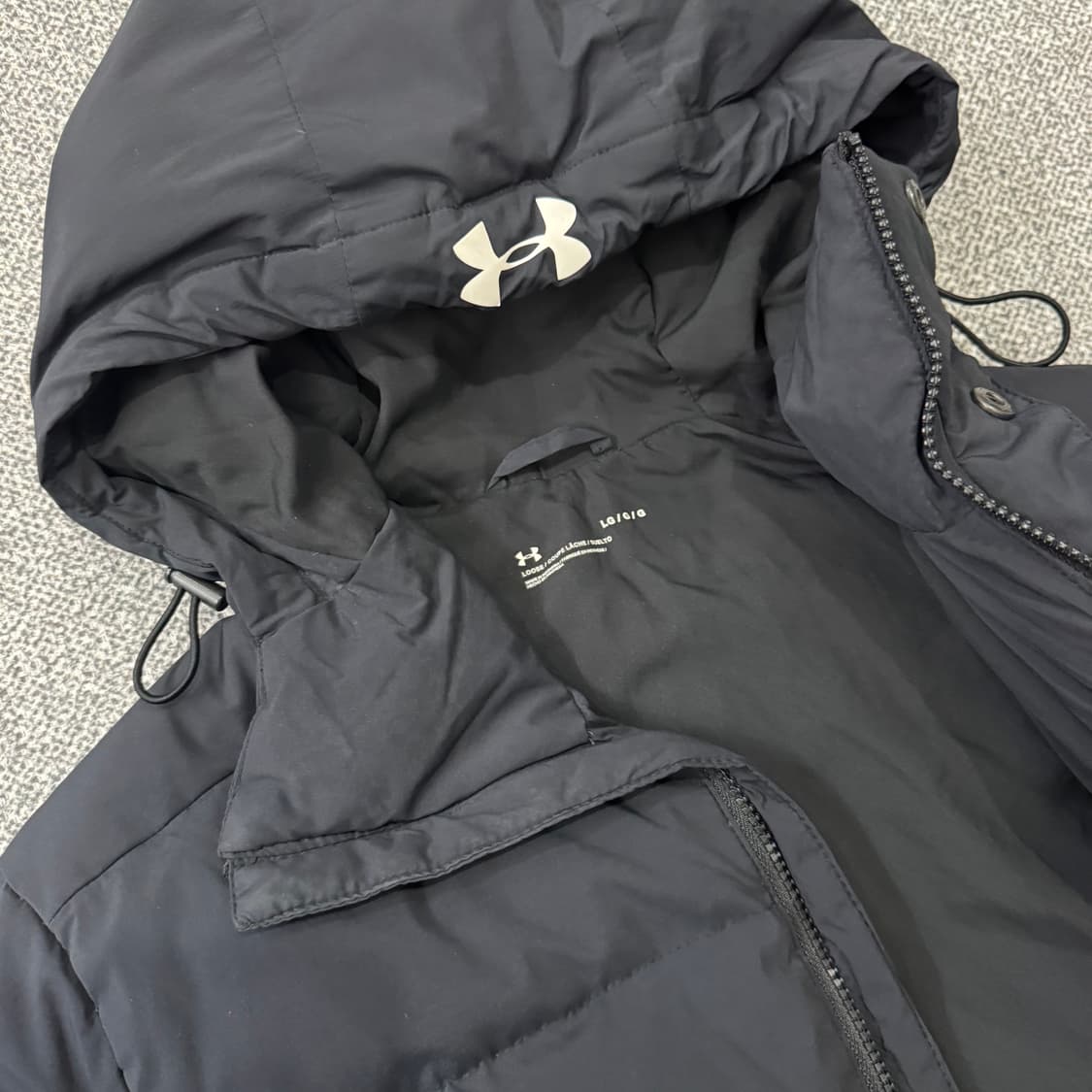 언더아머/다운 블랙 롱 패딩 점퍼 공용 상품이미지7