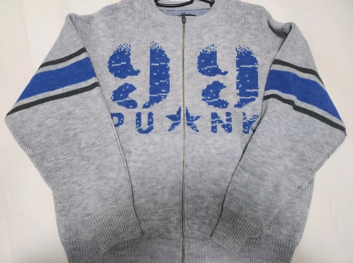 이스트쿤스트 99 punk 니트 집업 상품이미지1