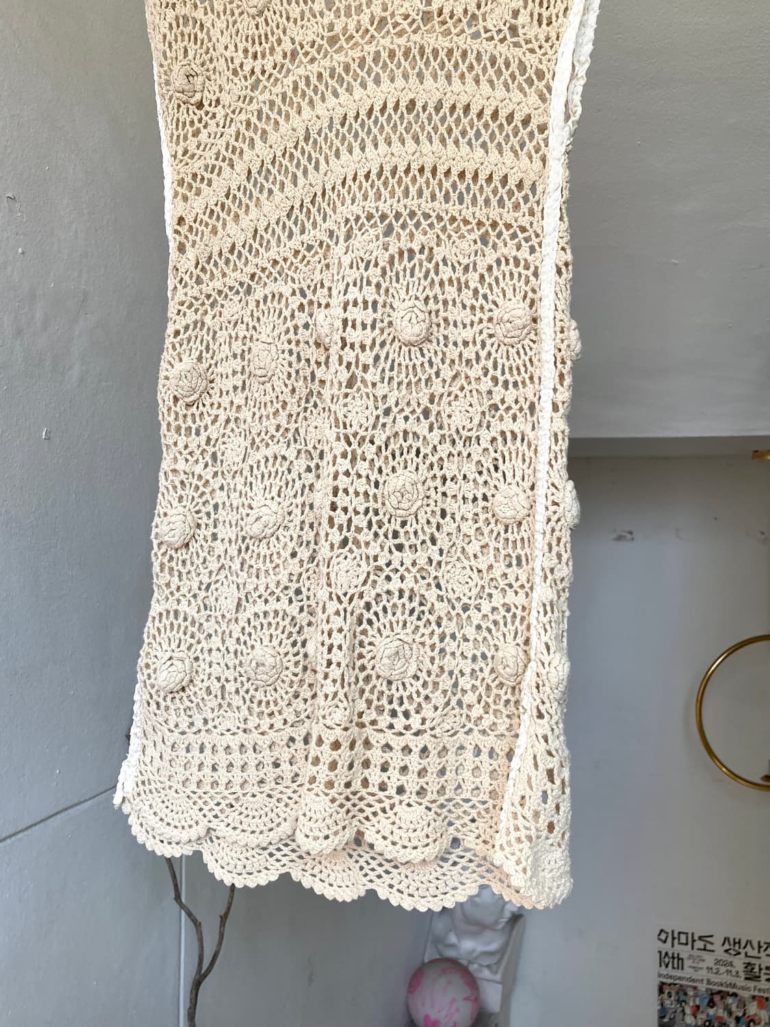 크로셰 꽃알맹이 레이어드 원피스 상품이미지3