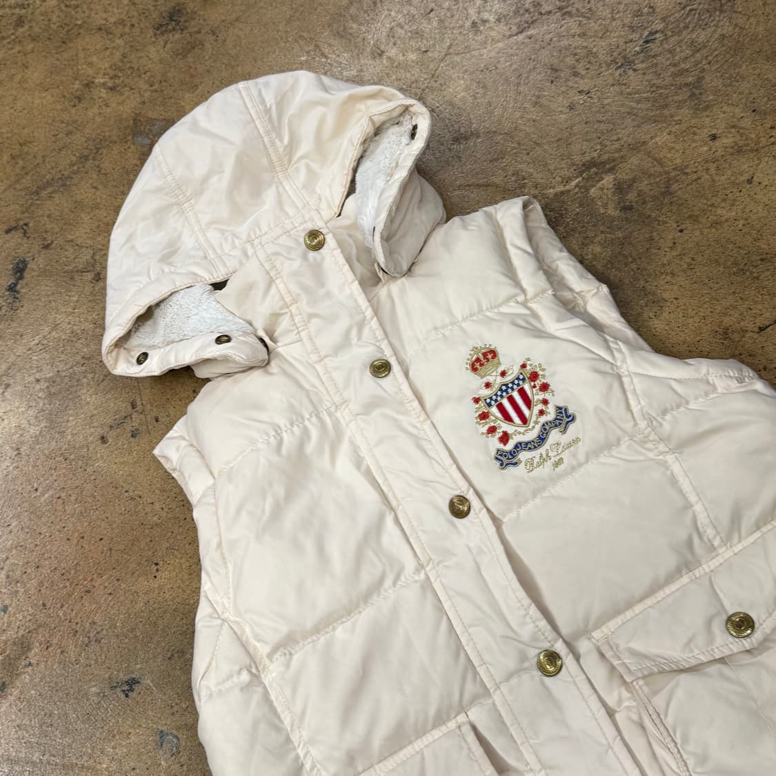 폴로진스 검퍼니 패딩 조끼 화이트  상품이미지1