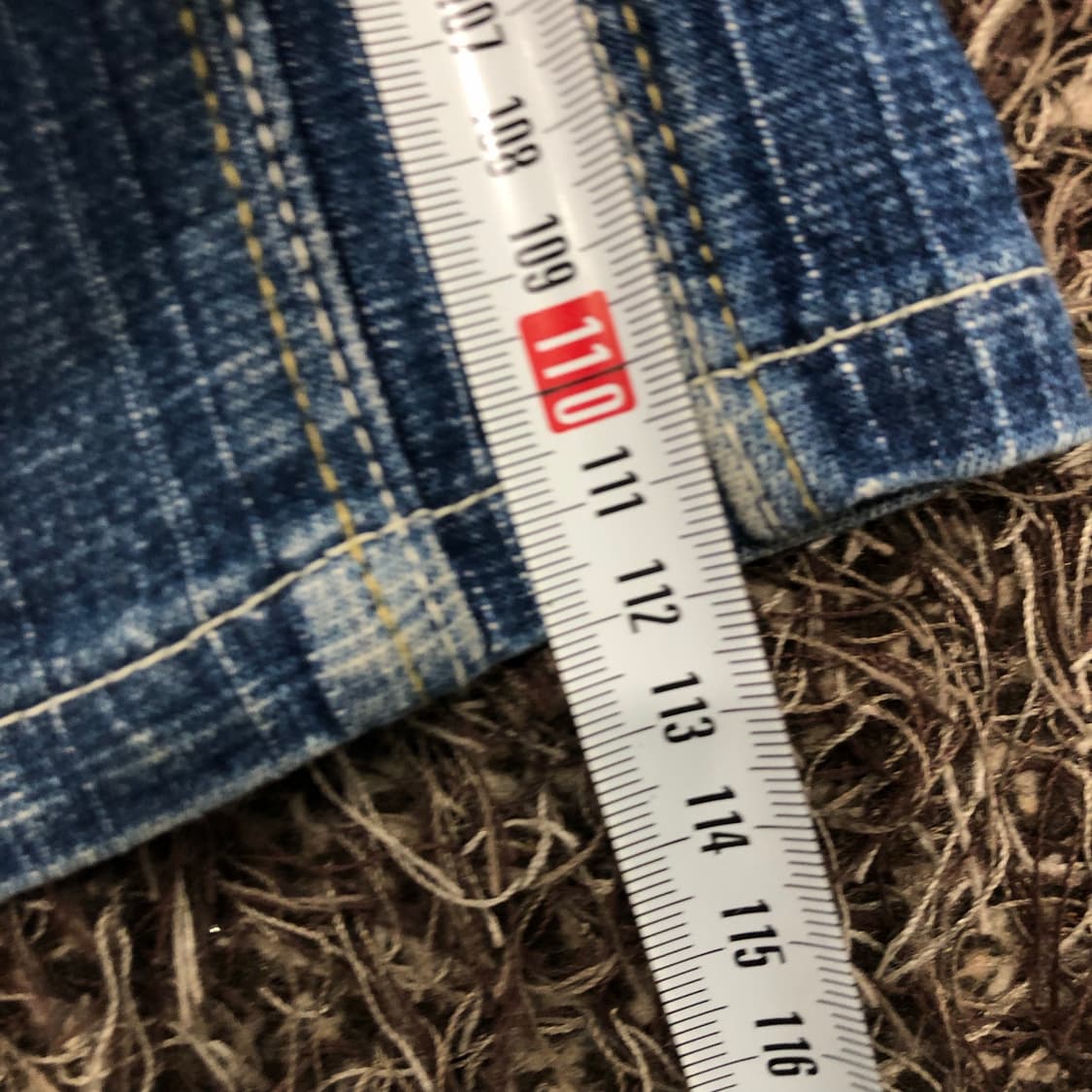 36 플래티넘 후부 00s 올드스쿨 힙합 배기진 데님 팬츠 상품이미지10