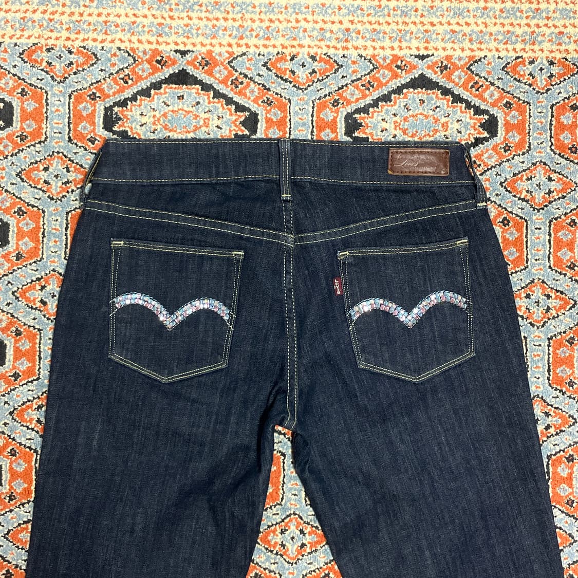 리바이스 생지 비즈 골반스키니팬츠 여성26 상품이미지6