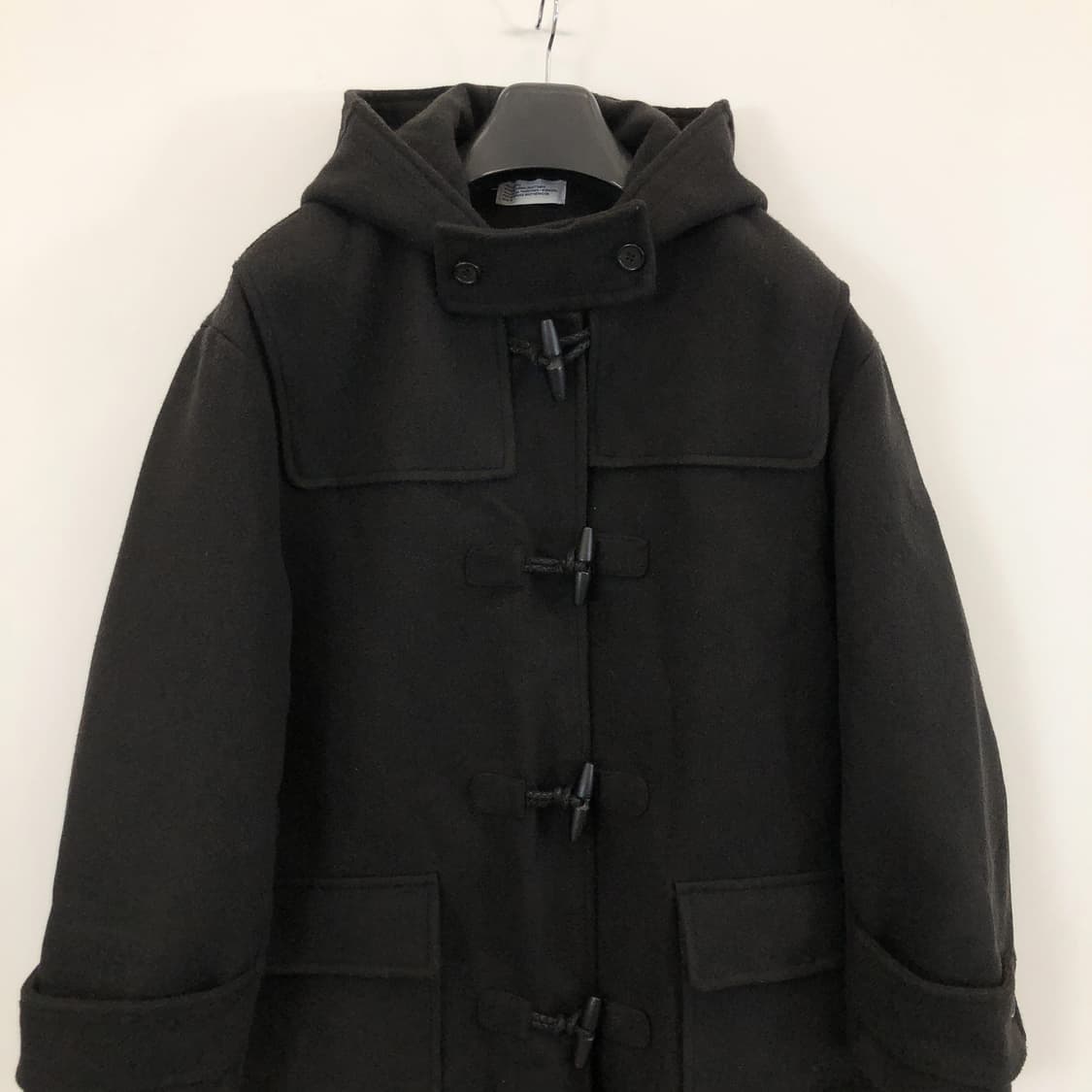 파르티멘토 멜톤 더플코트 M 블랙 상품이미지2