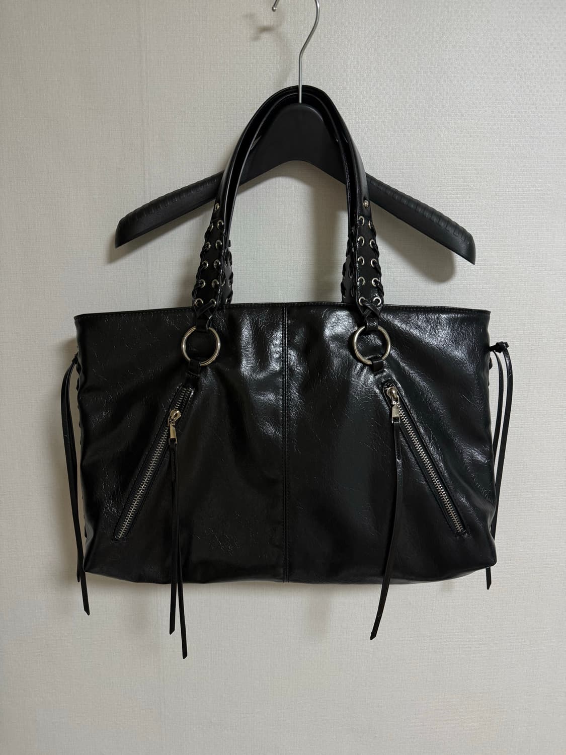 ZARA Vintage Leather Tote Bag 상품이미지2