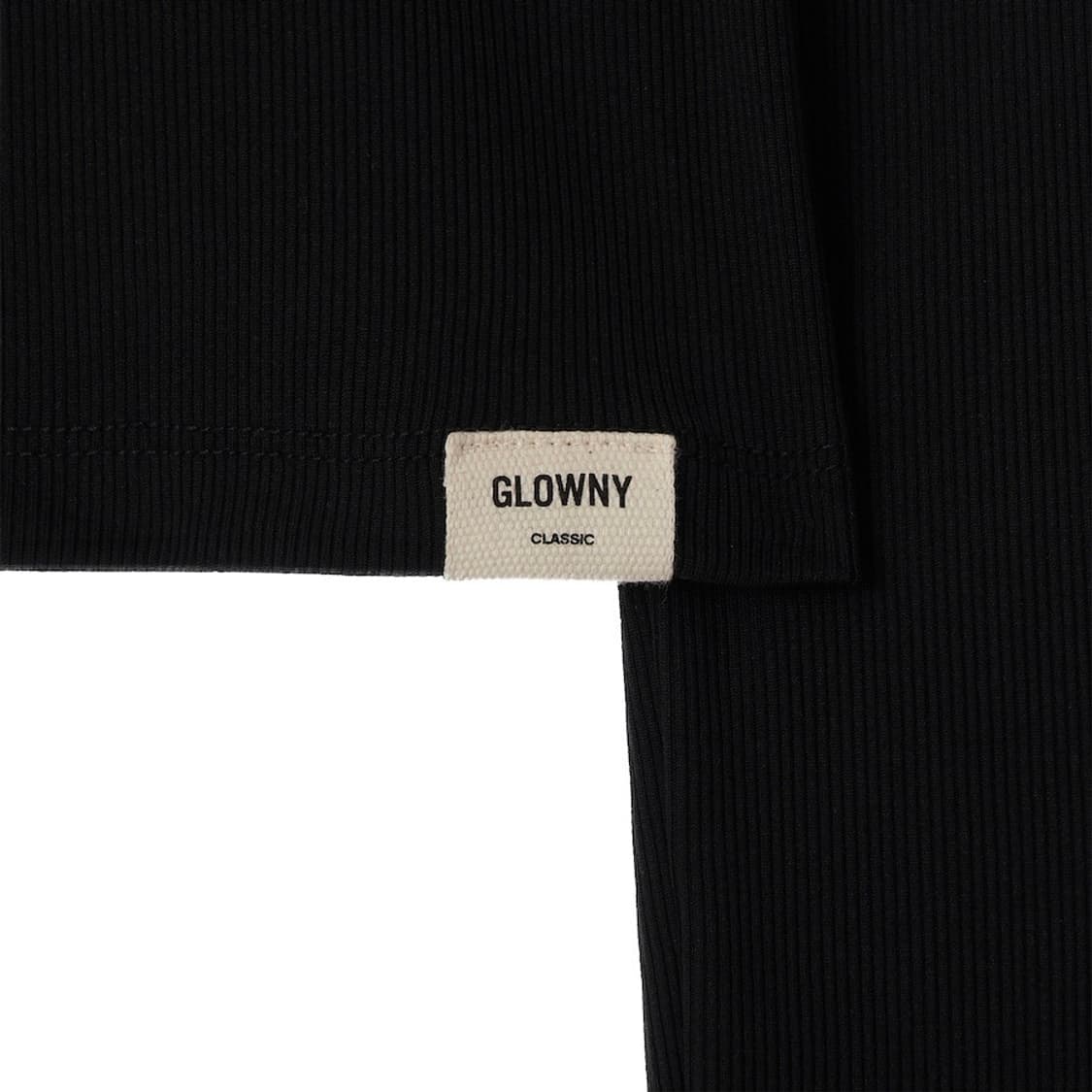 glowny 글로니 클래식 립 스쿱 롱 슬리브 블랙 상품이미지9
