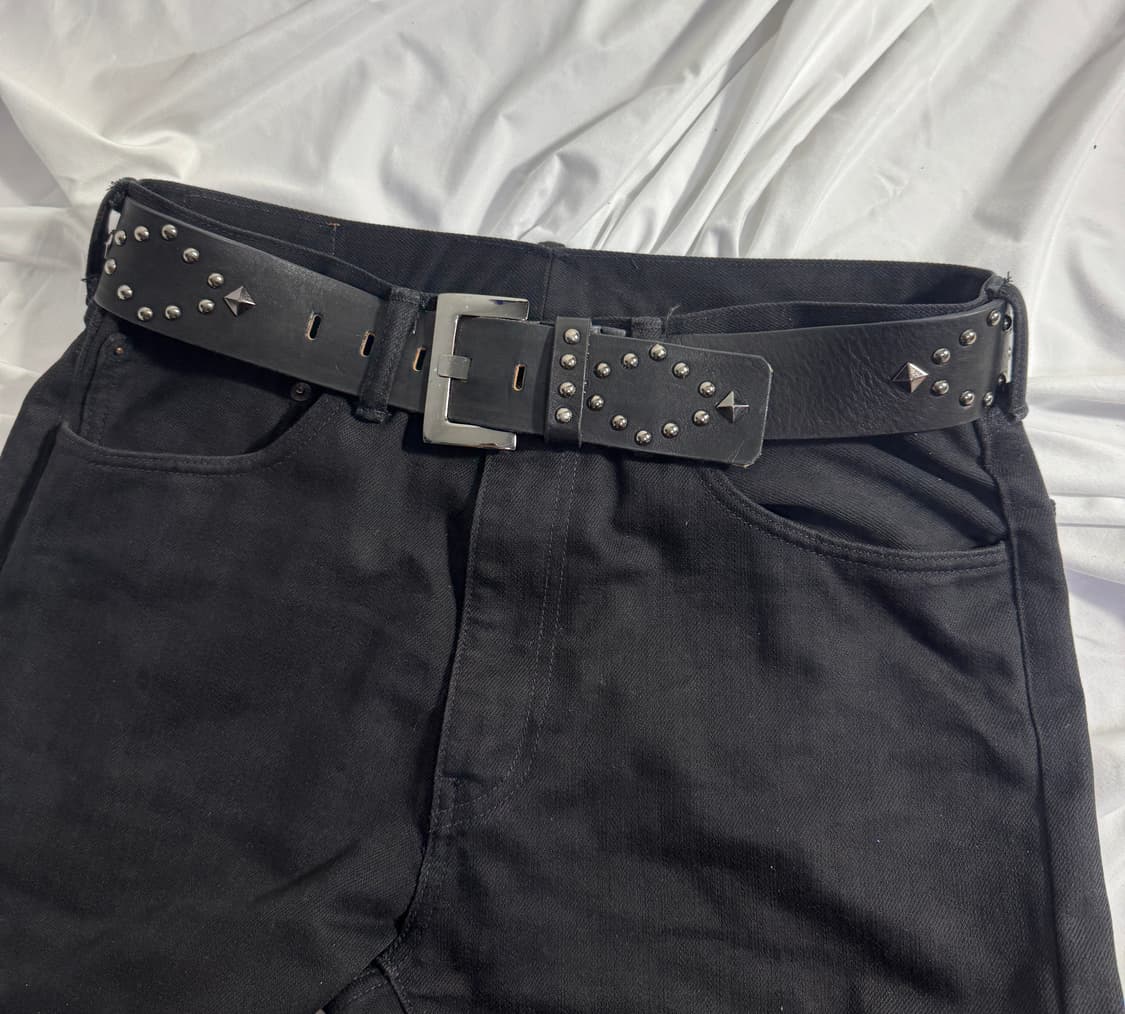 빈티지 스터드 레더 벨트 y2k 상품이미지1