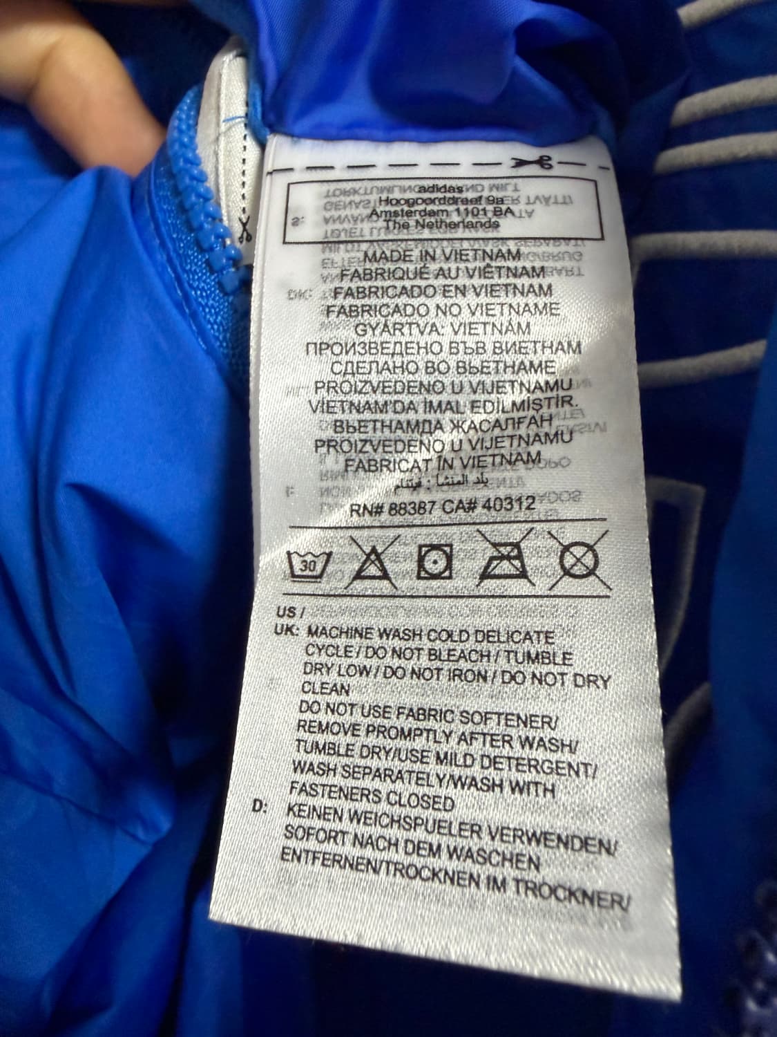 아디다스 리버시블 네이비 후드 패딩 상품이미지4