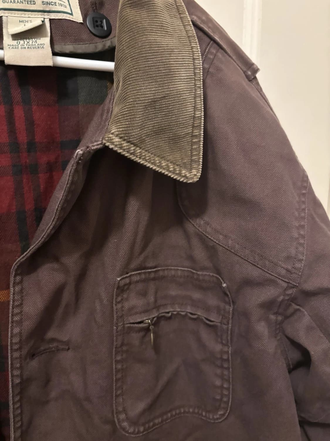 엘엘빈 빈티지 헌팅 초어 자켓 밤색 상품이미지2