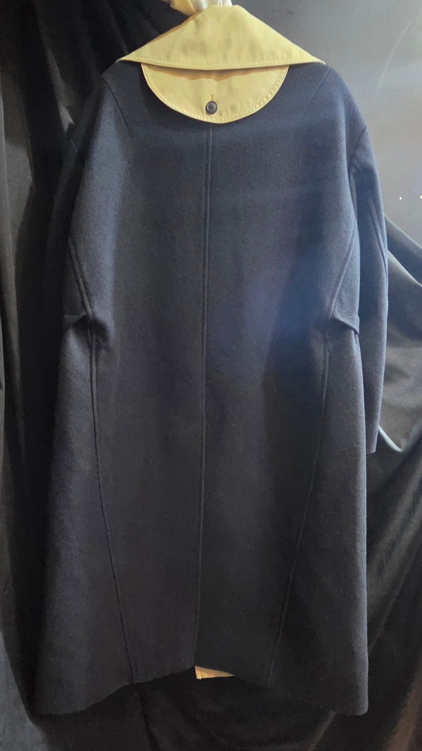 SYSTEM 시스템 배색 트렌치 모직 롱코트 상품이미지4