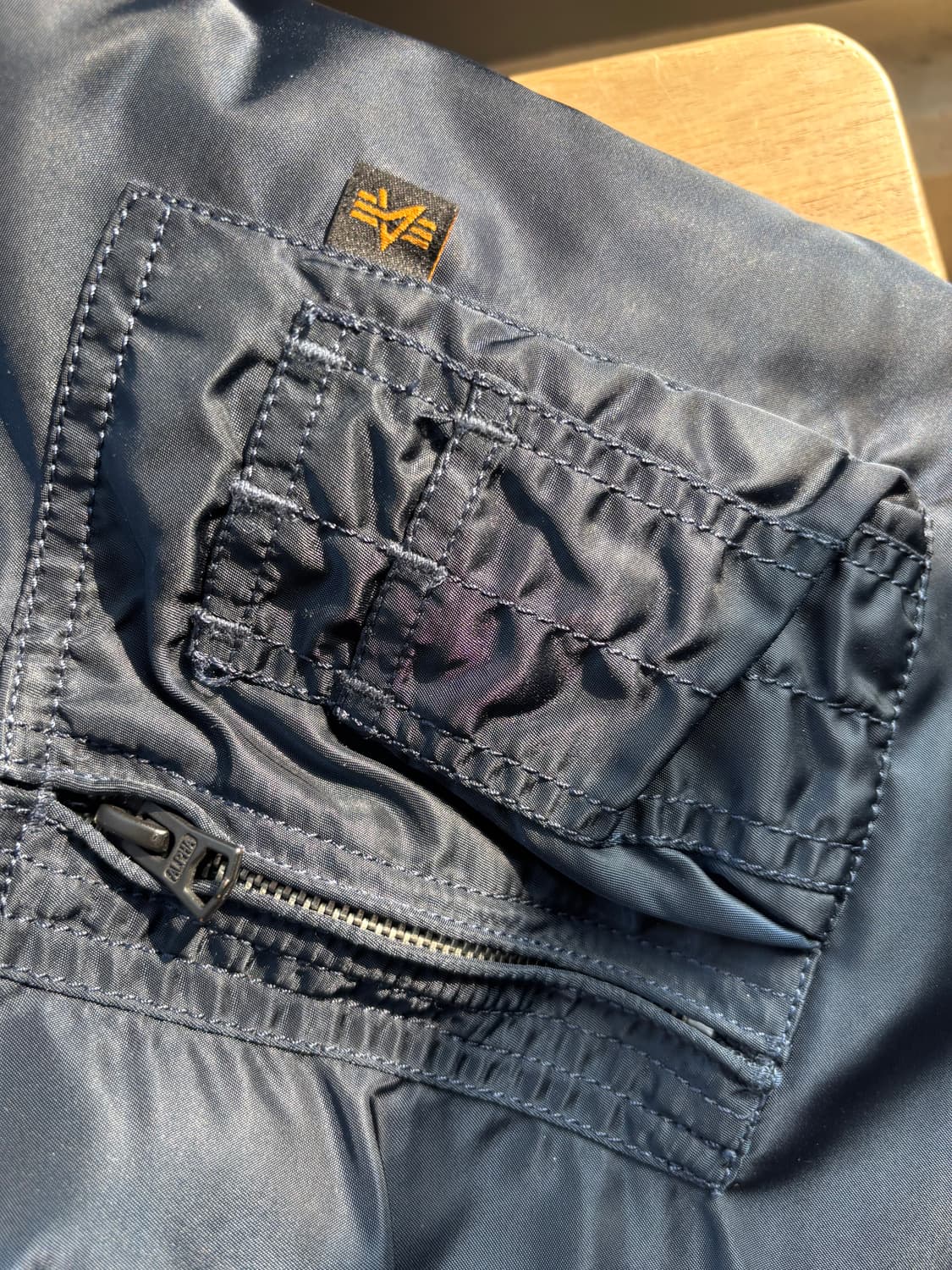 알파인더스트리 cwu-45 플라이트 항공 자켓 블루  상품이미지5