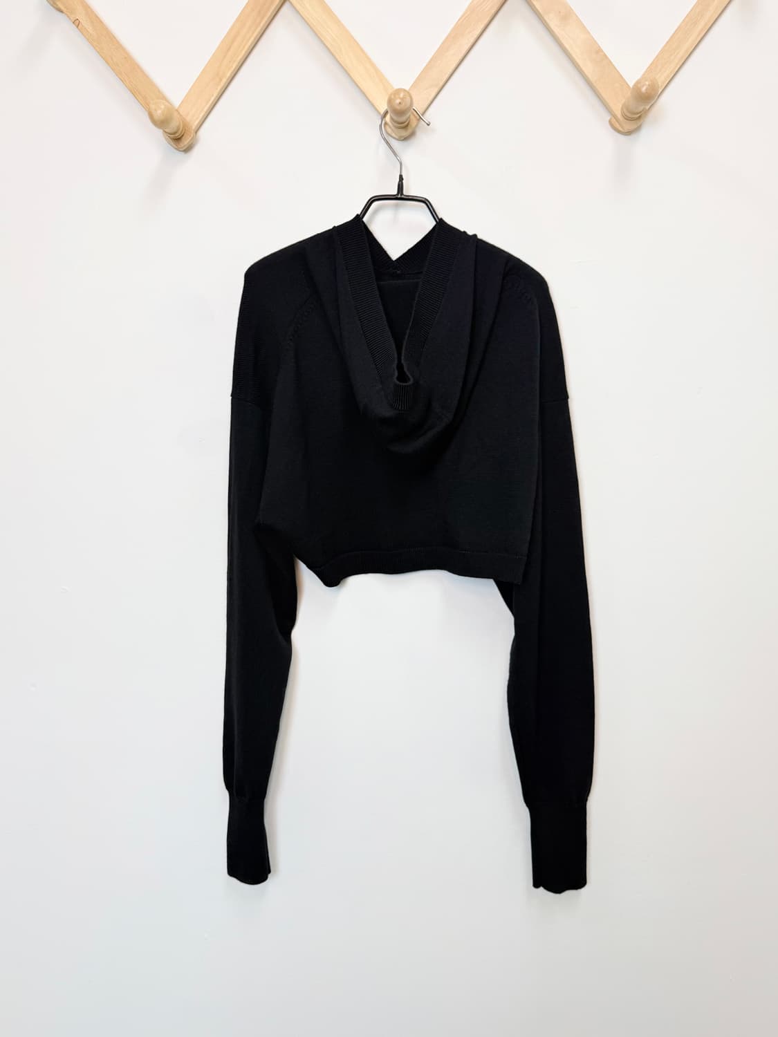 COS 크롭 하이브리드 울100 후디  상품이미지4