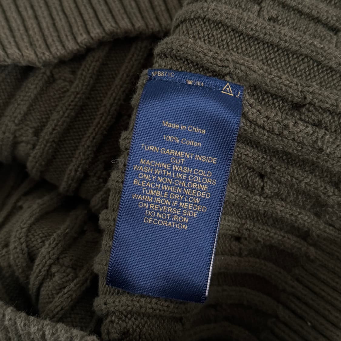 폴로랄프로렌 꽈배기 케이블 니트 XXL 상품이미지4