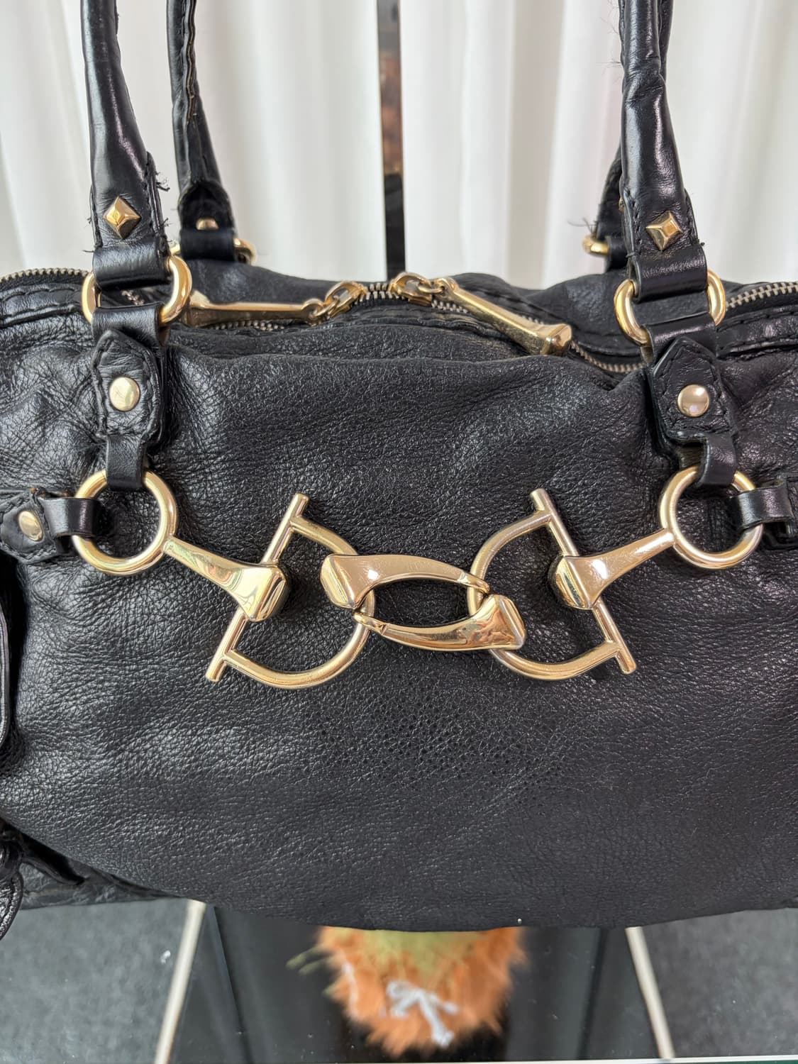 구찌 홀스빗 레더 숄더백 상품이미지6