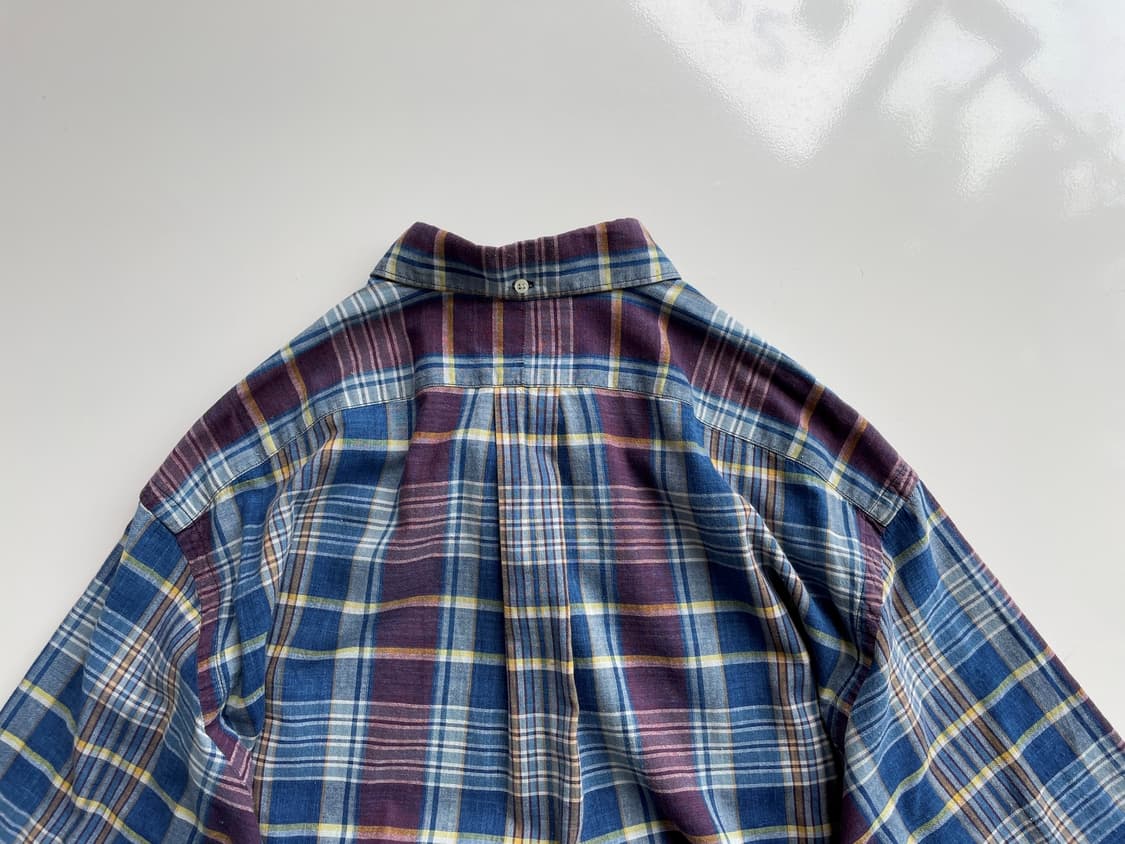 Cotton check H/S shirt 상품이미지3