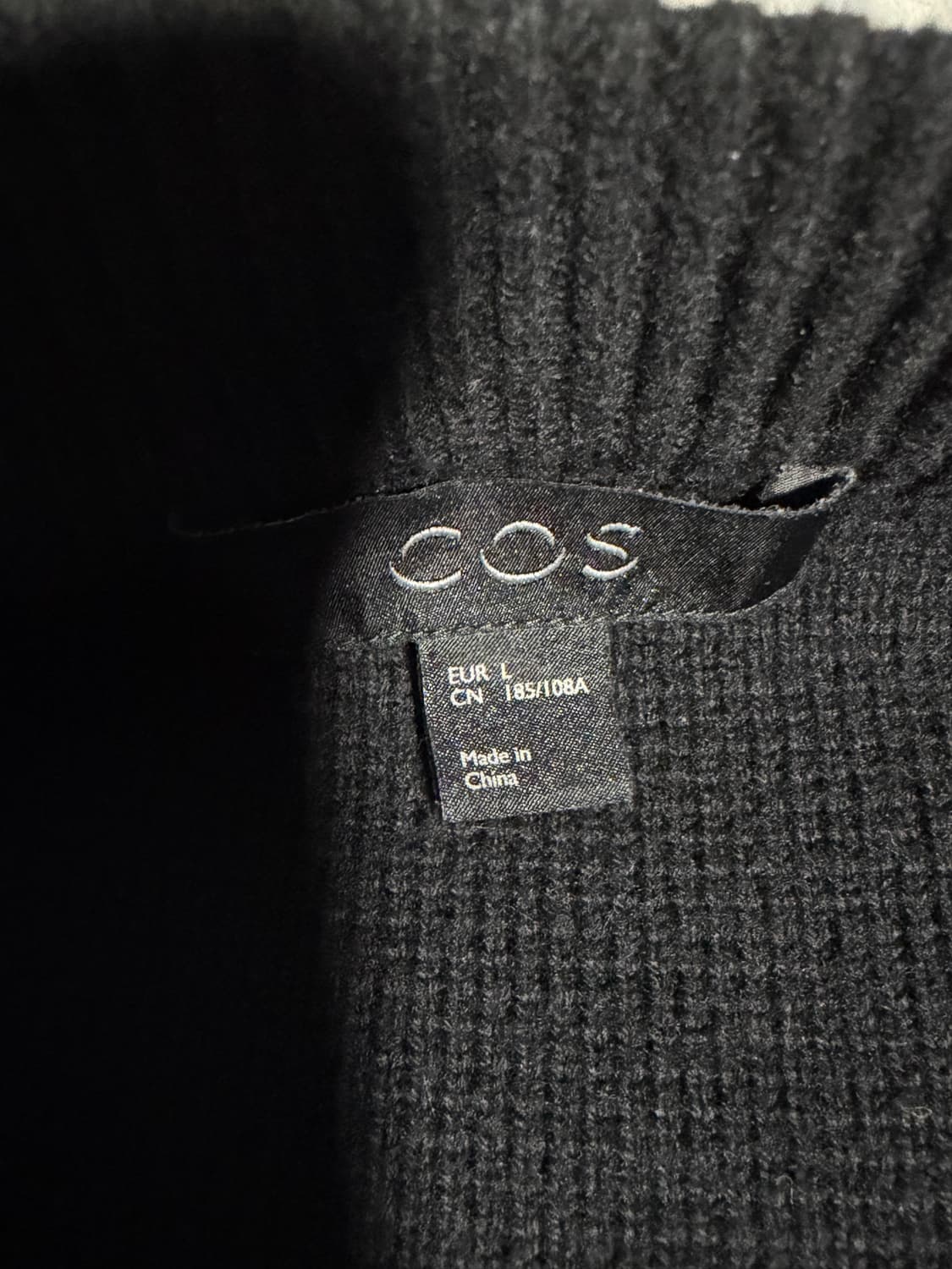 cos 가디건 블랙 L사이즈 상품이미지3