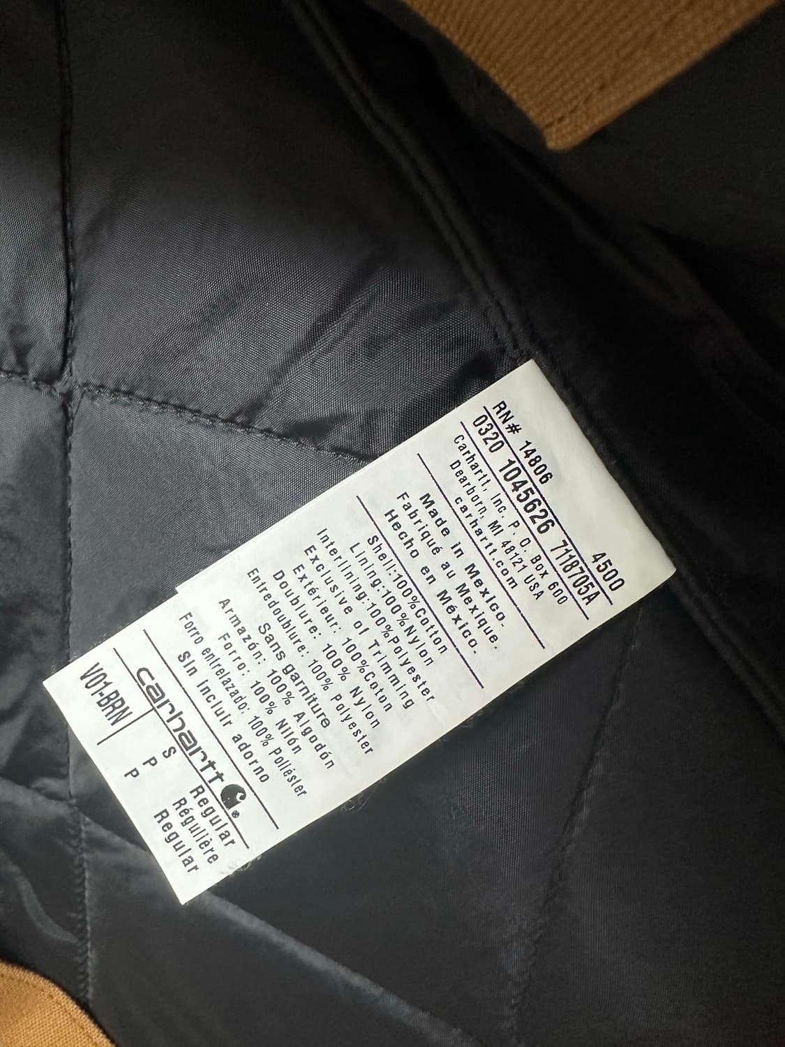 칼하트 V01-BRN 조끼 S 상품이미지6