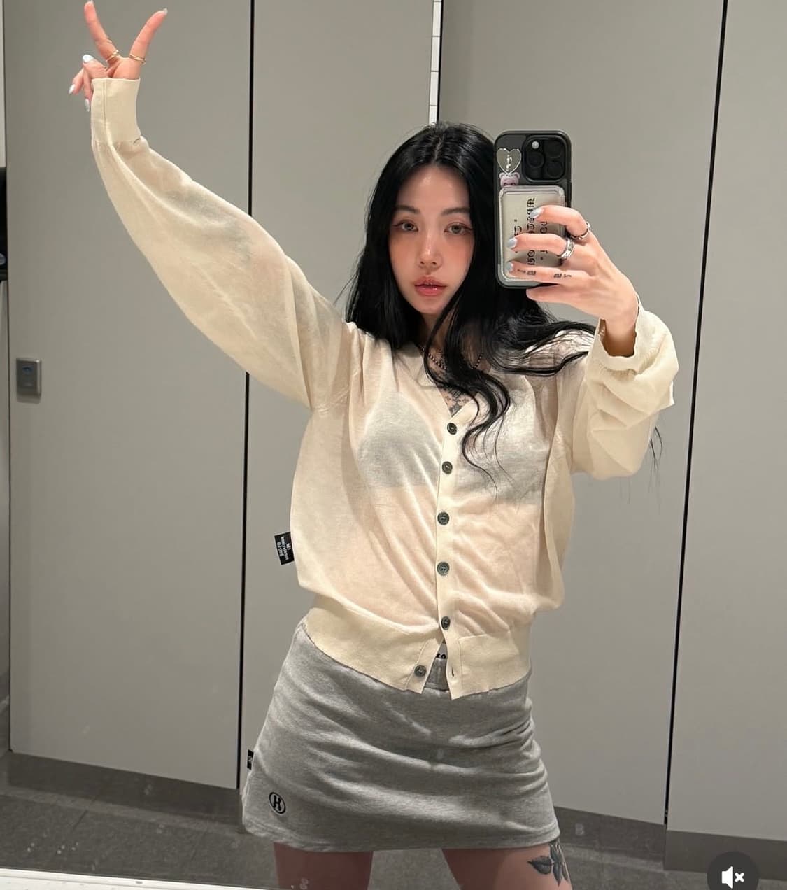 더미스테리어스호텔 시스루 가디건 상품이미지3