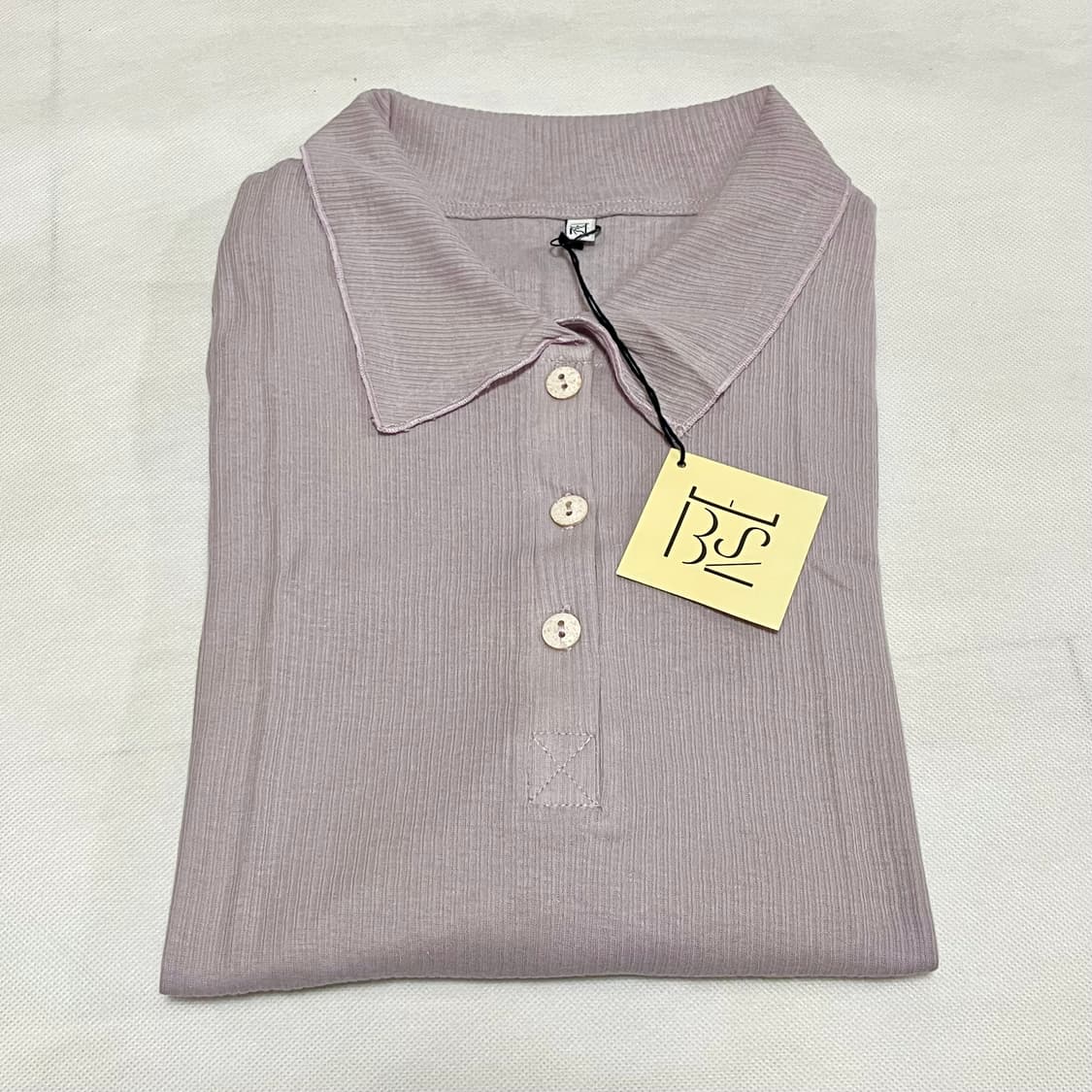 [S,M,L]베이스레인지 Dual 롱 슬리브리스 탑/벌비 퍼플 상품이미지2