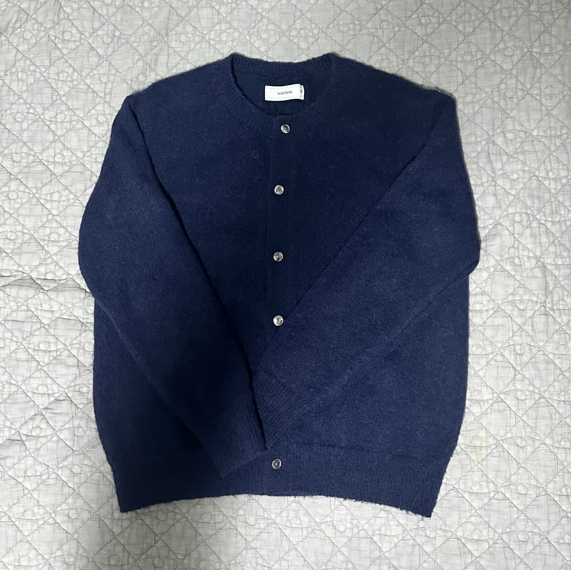 웨이비니스 모헤어 가디건 딥네이비 2사이즈 상품이미지3