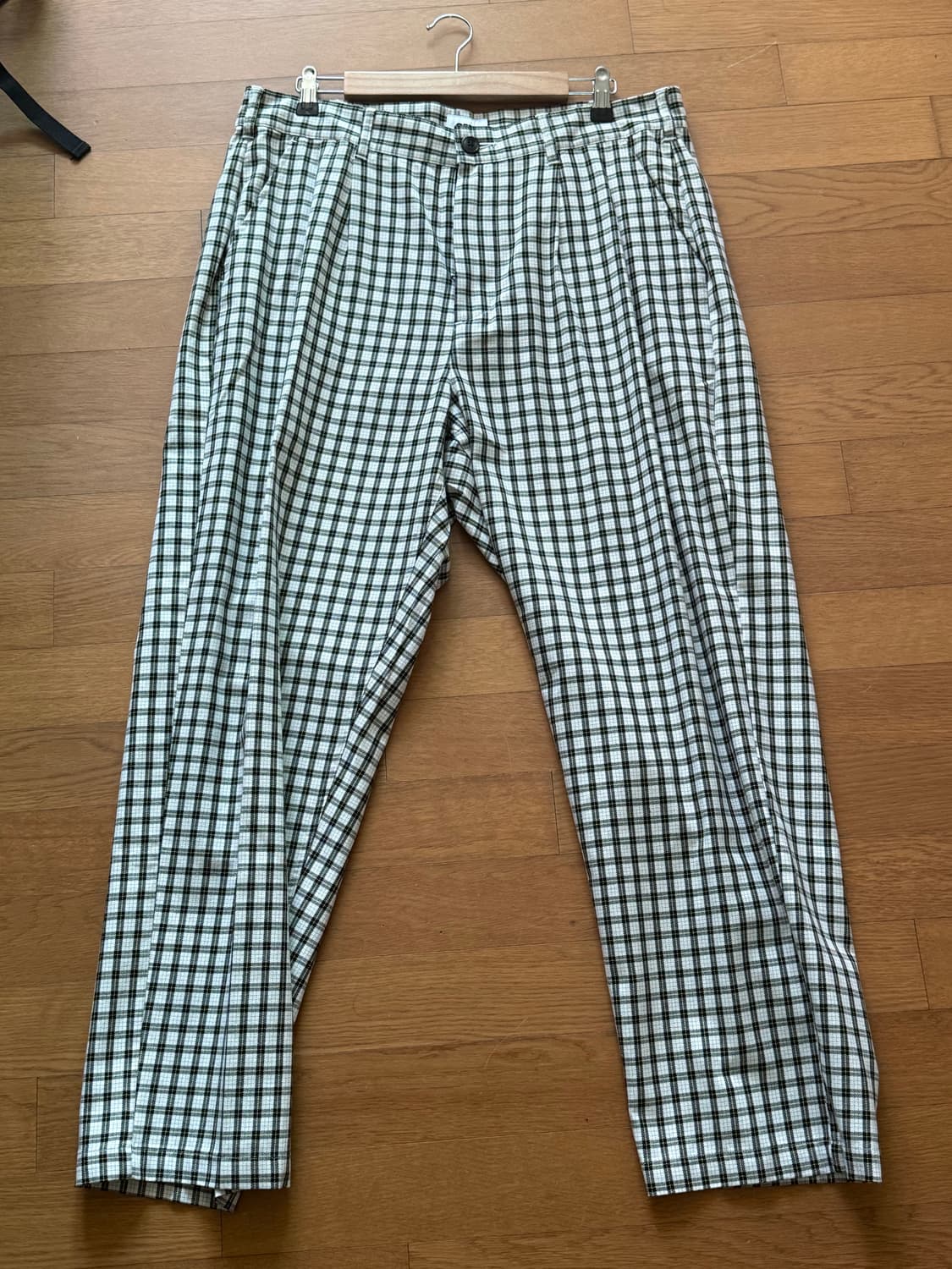 오베이 체크 팬츠 (새상품) 34사이즈 상품이미지1