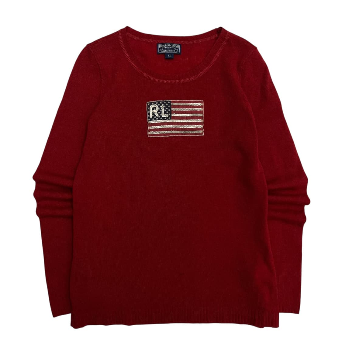 폴로 랄프로렌 컨츄리 스팽글 성조기 레드 니트 XS 상품이미지2