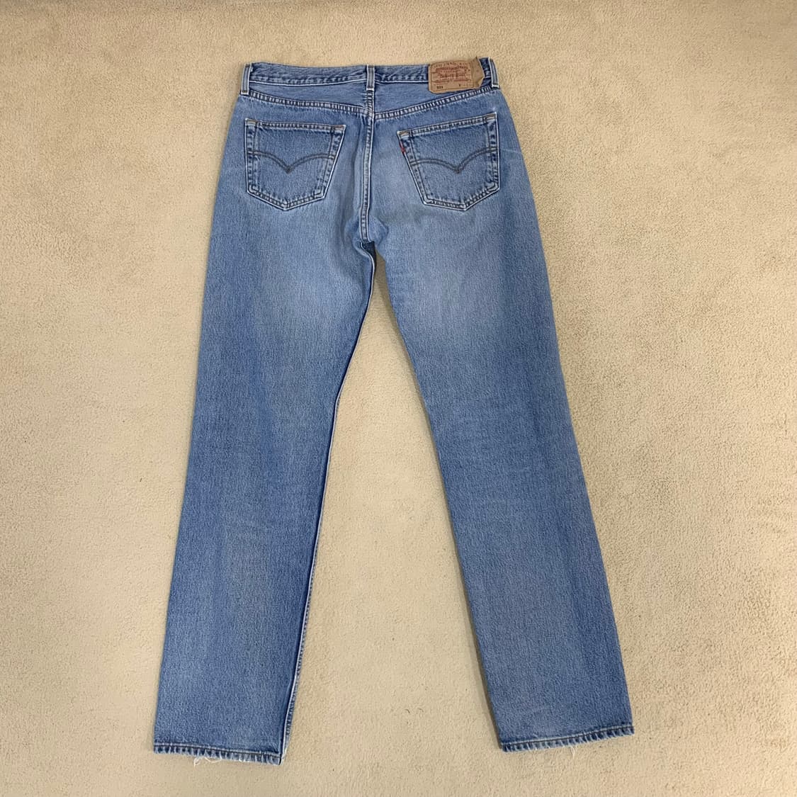 빈티지 리바이스 501 워싱 데님팬츠(33사이즈) 남자청바지 연중청 연청 상품이미지3