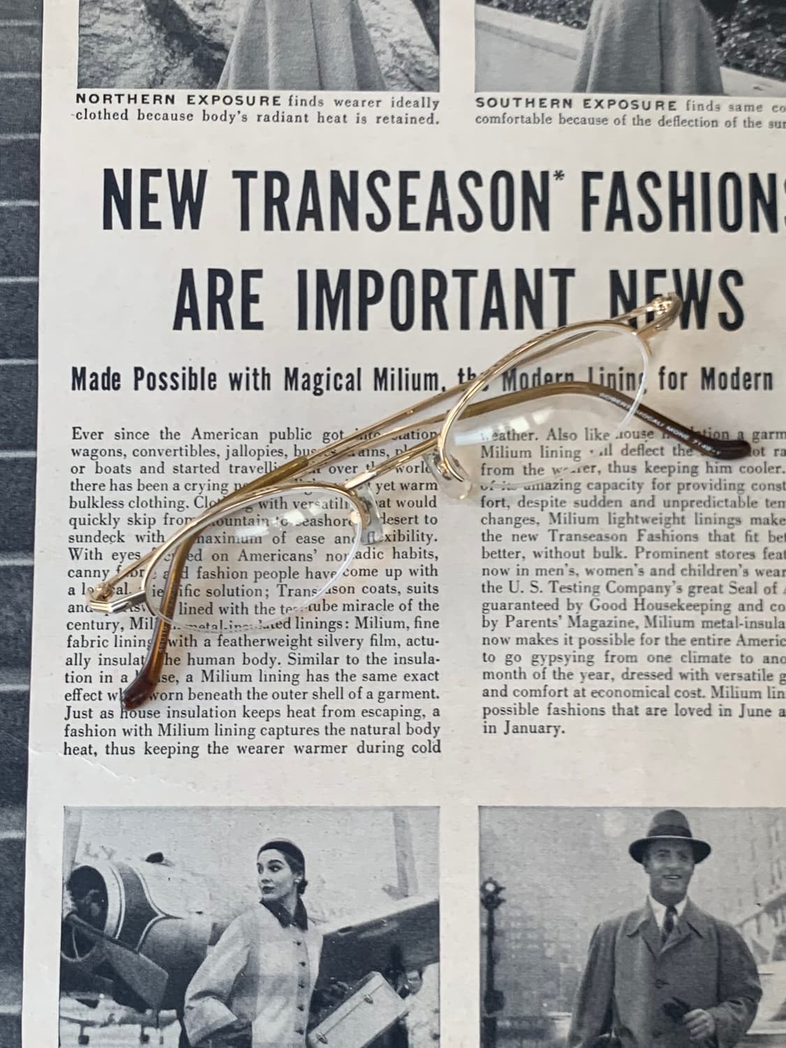 [픽키-602] 골드 라운드 안경 데드스탁 여성용 메탈  상품이미지3