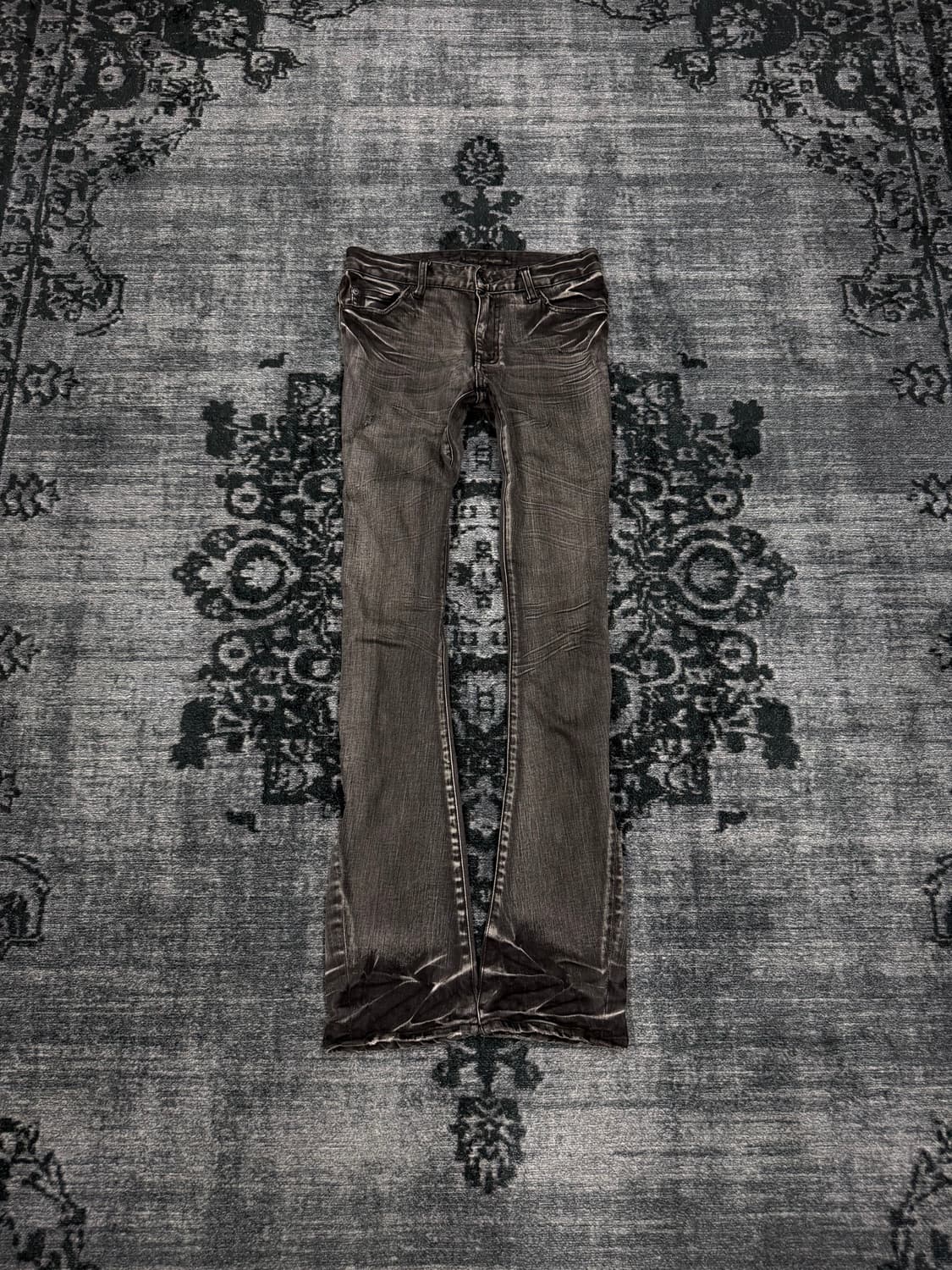 Schlussel 00s grey slim flared denim pan 상품이미지2