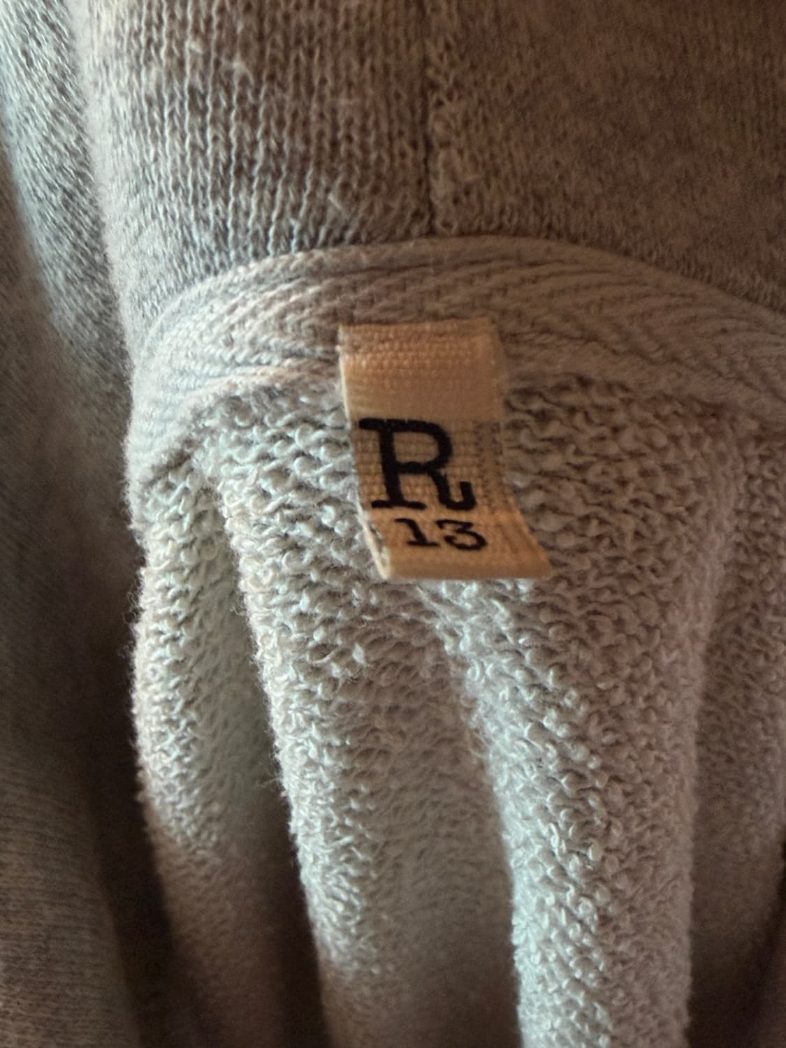 R 13 그레이 두들 후드티 상품이미지5