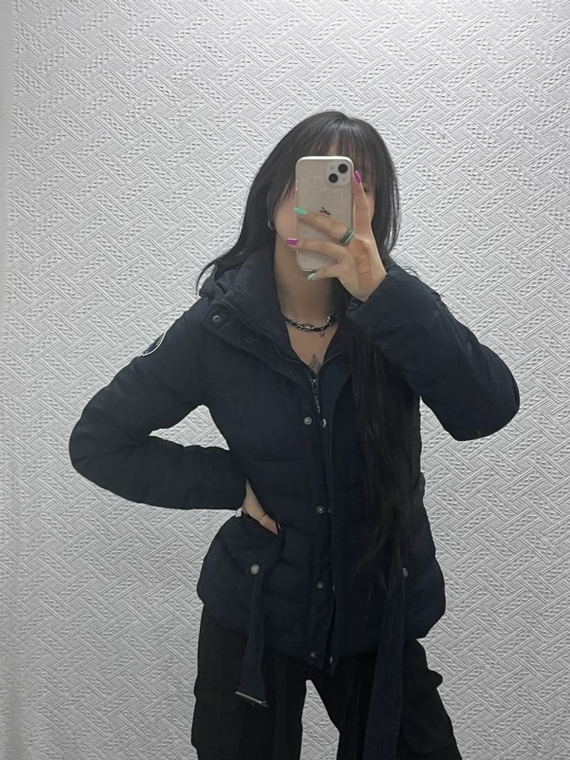 아베크롬비 올드스쿨 빈티지 벨티드 패딩 M C07387 상품이미지1