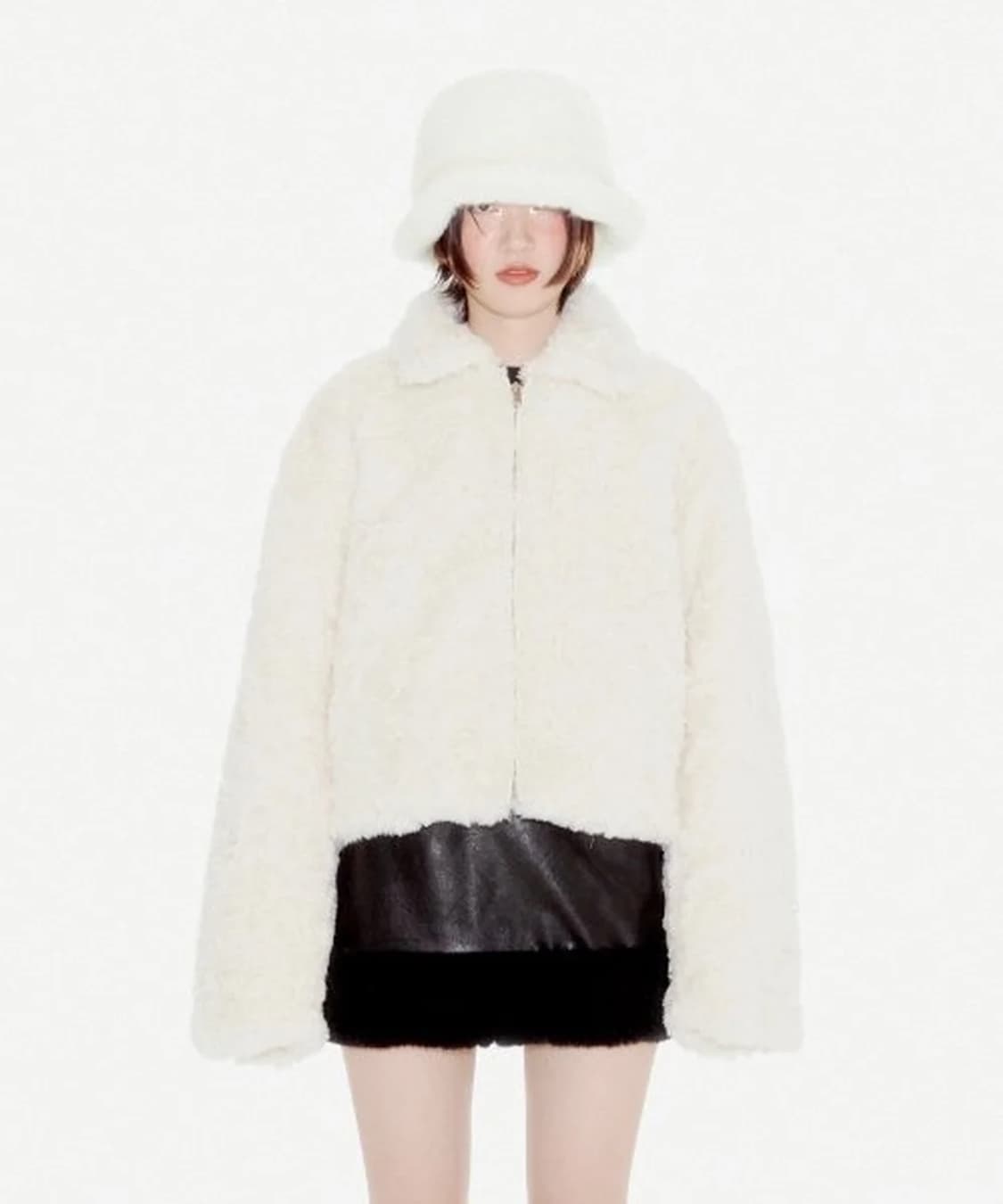 유희 YOUHEE SHEARING FUR JACKET IVORY 상품이미지1