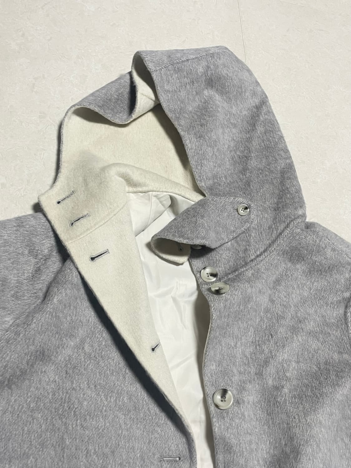 naning9 레스캇 핸드메이드 후드 코트 상품이미지6