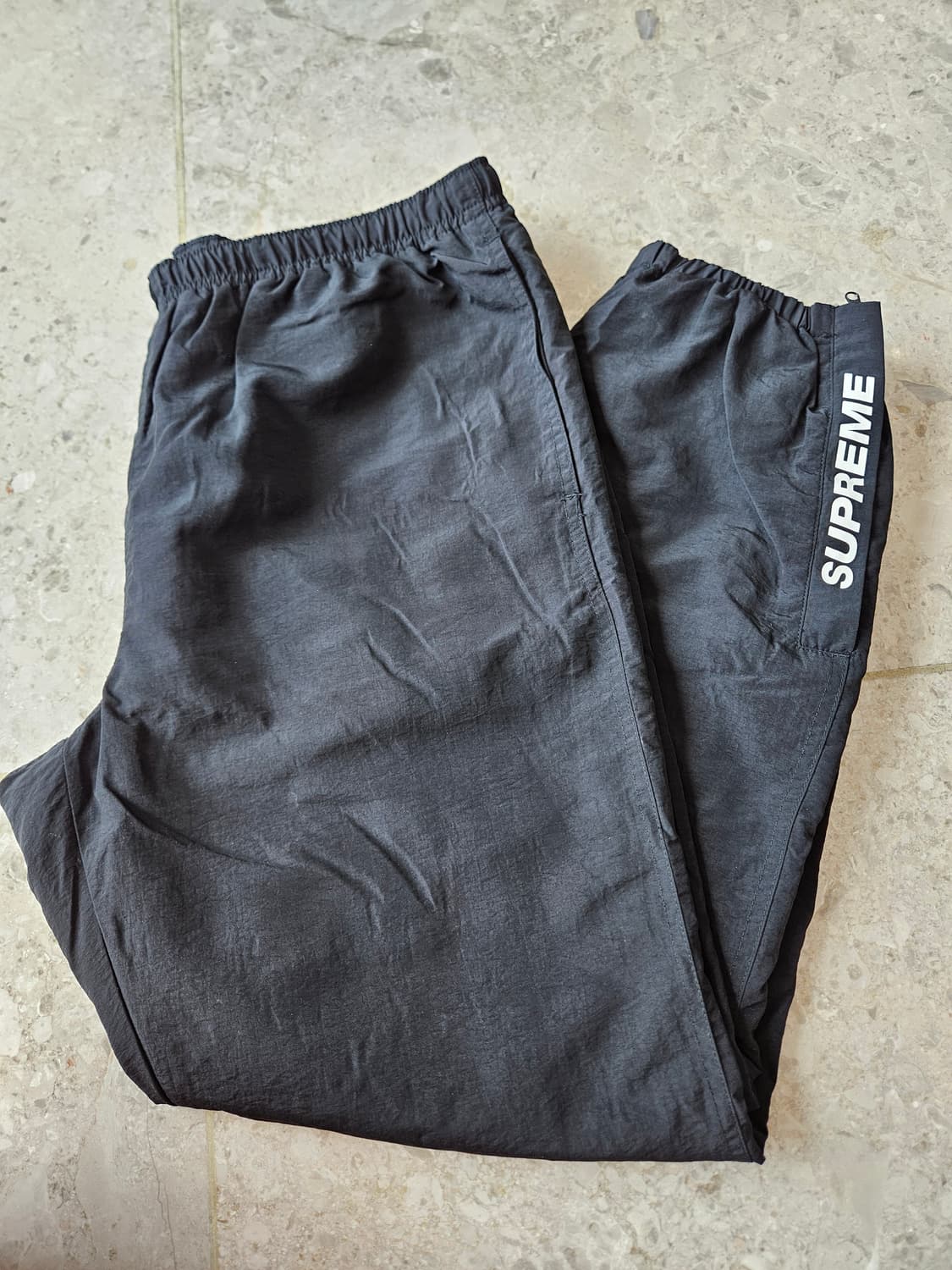 [M]슈프림 웜업 팬츠 블랙 상품이미지1