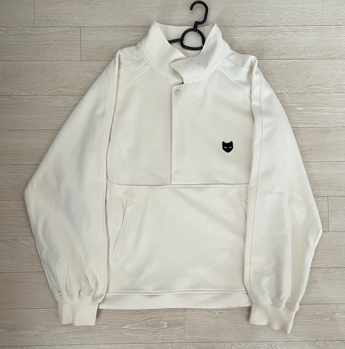 지제로 송지오 라글란 팬서 튜닉 크림 하프집업 맨투맨 M 상품이미지3