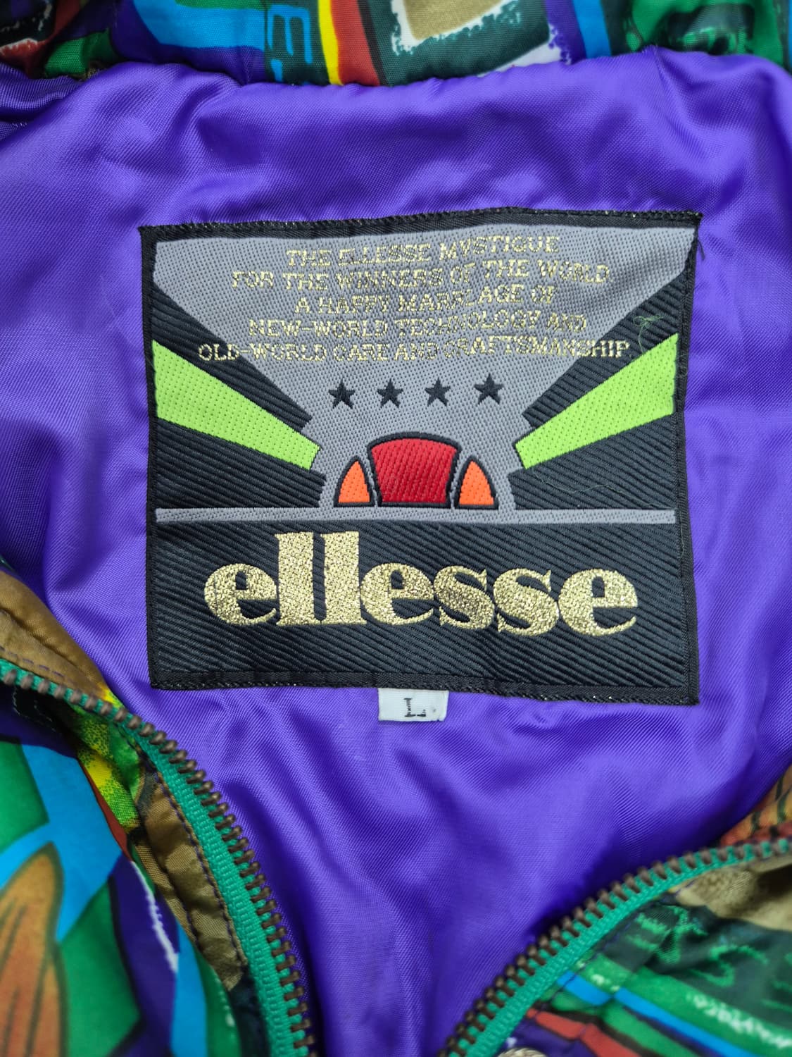 Ellesse 빈티지 플라워 패턴 패딩 자켓 상품이미지5